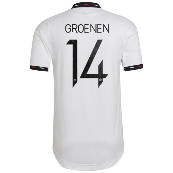 Manchester United Cup Away Authentic Shirt 2022-23 with Groenen 14 printing