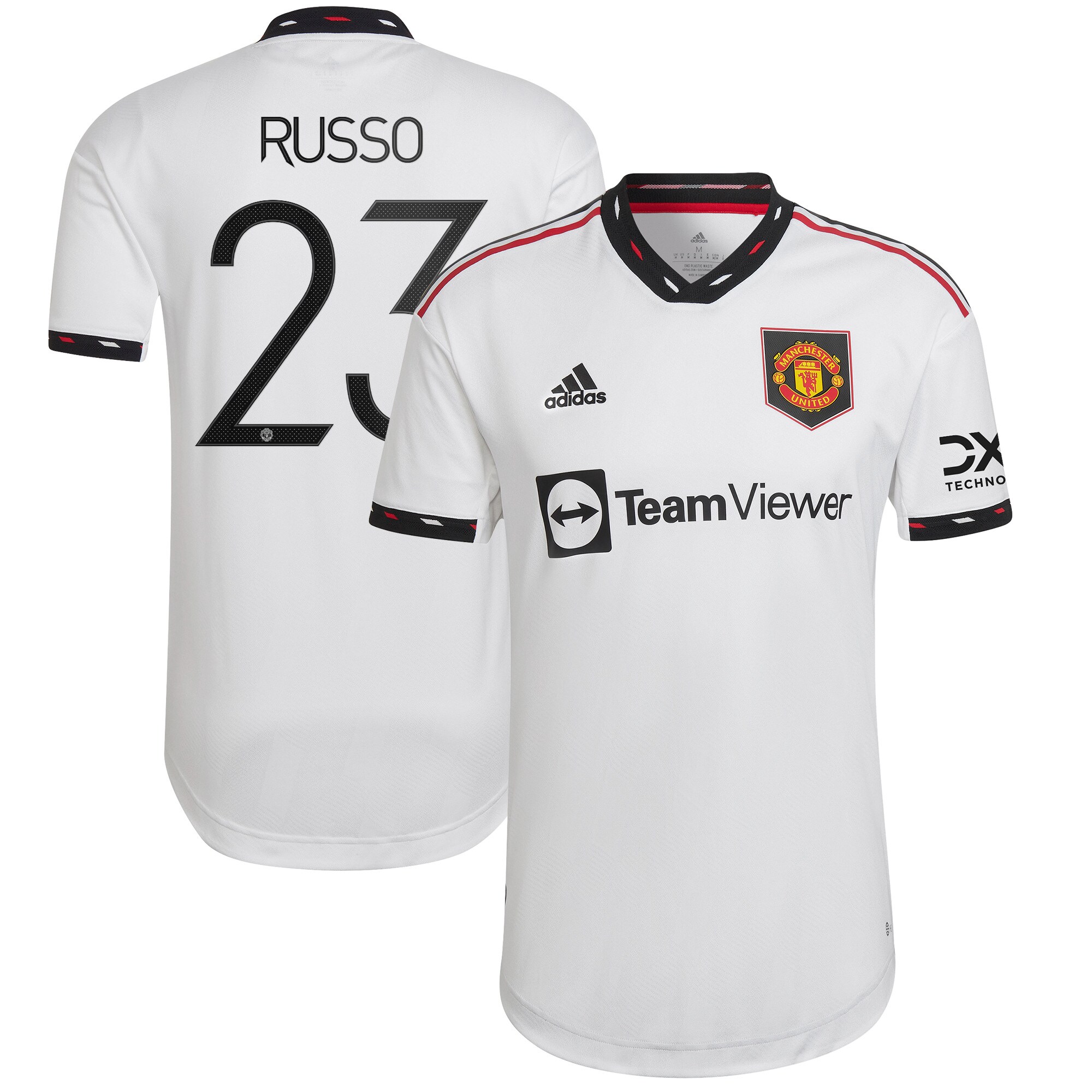 Manchester United Cup Away Authentic Shirt 2022-23 with Russo 23 printing