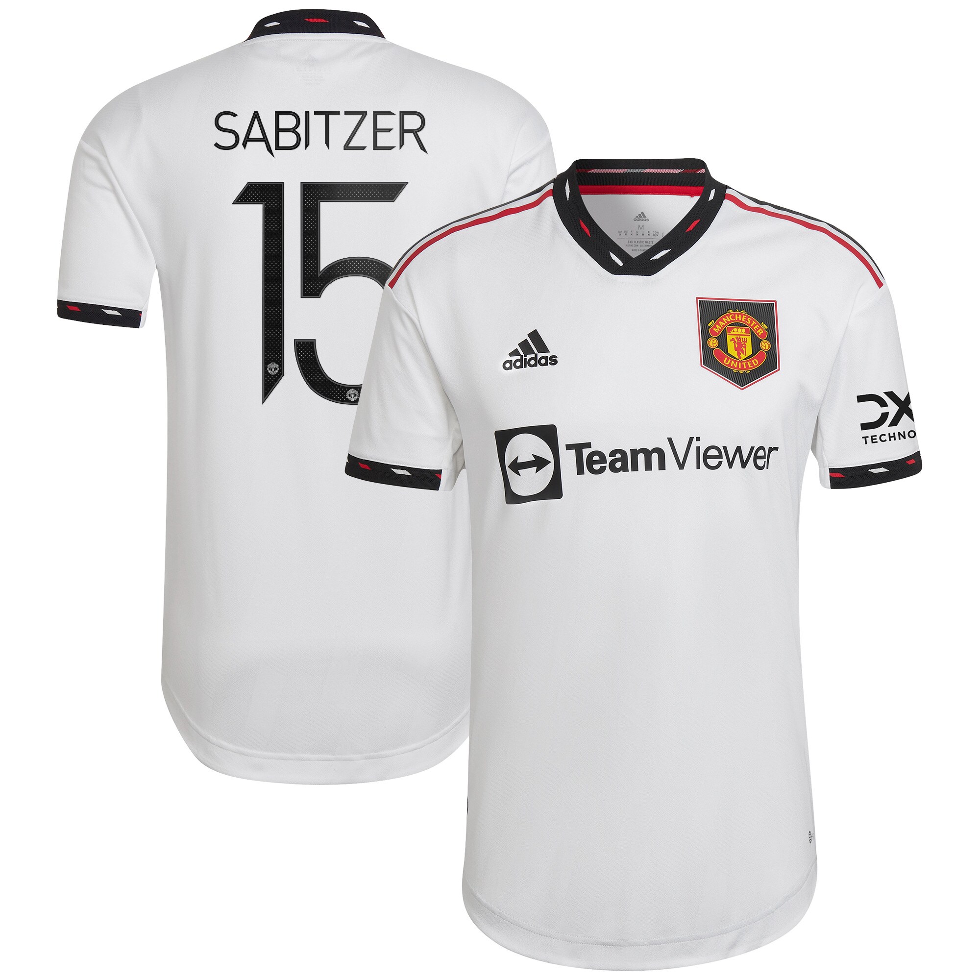 Manchester United Cup Away Authentic Shirt 2022-23 with Sabitzer 15 printing