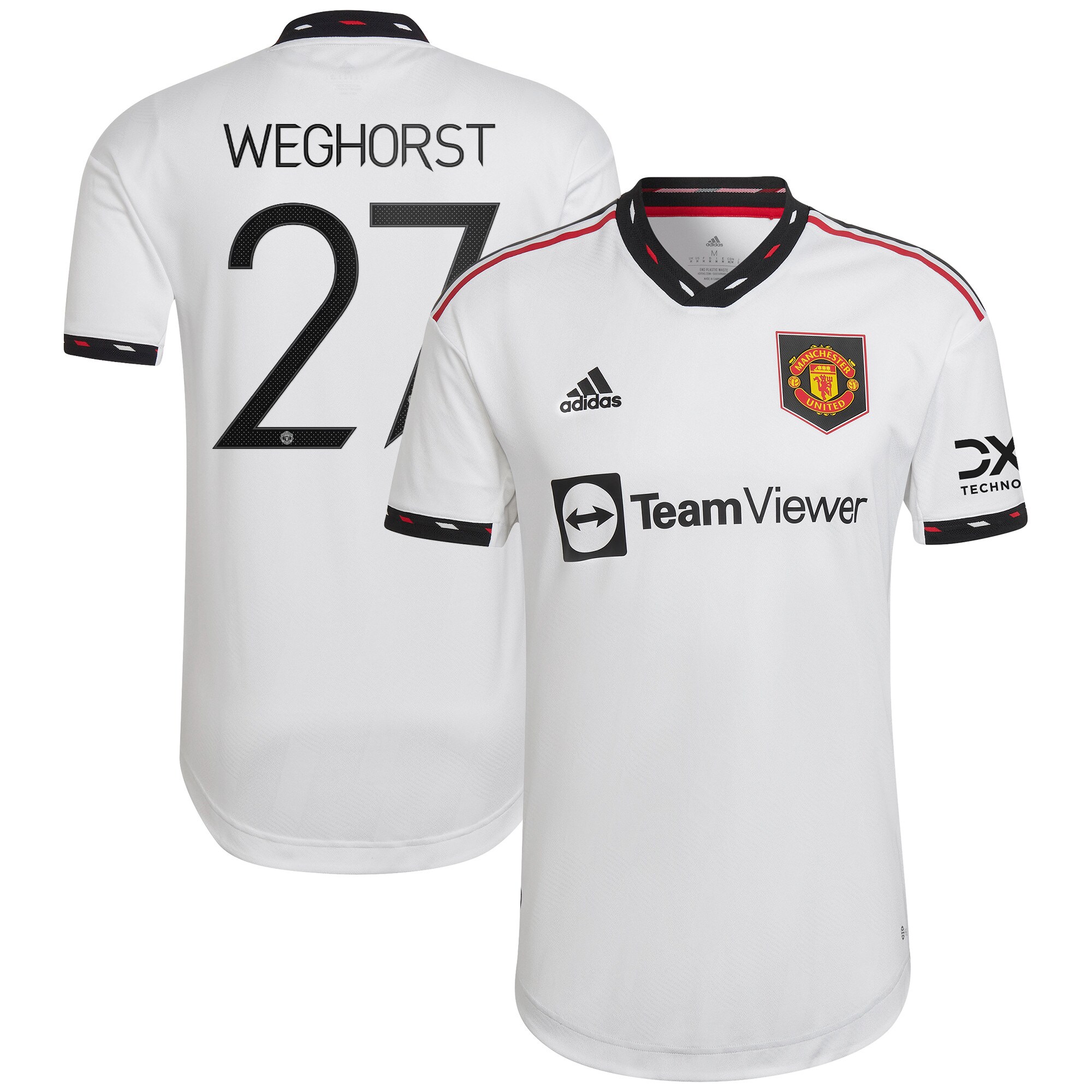 Manchester United Cup Away Authentic Shirt 2022-23 with Weghorst 27 printing