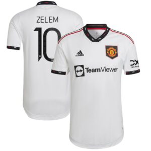 Manchester United Cup Away Authentic Shirt 2022-23 with Zelem 10 printing