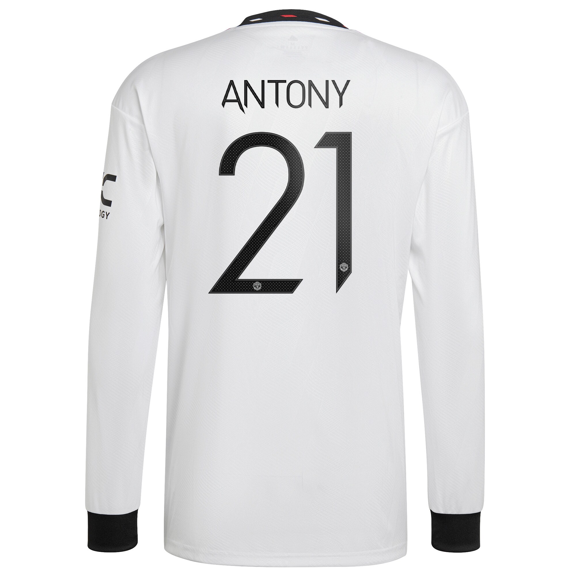 Manchester United Cup Away Shirt 2022-23 - Long Sleeve with Antony 21 printing