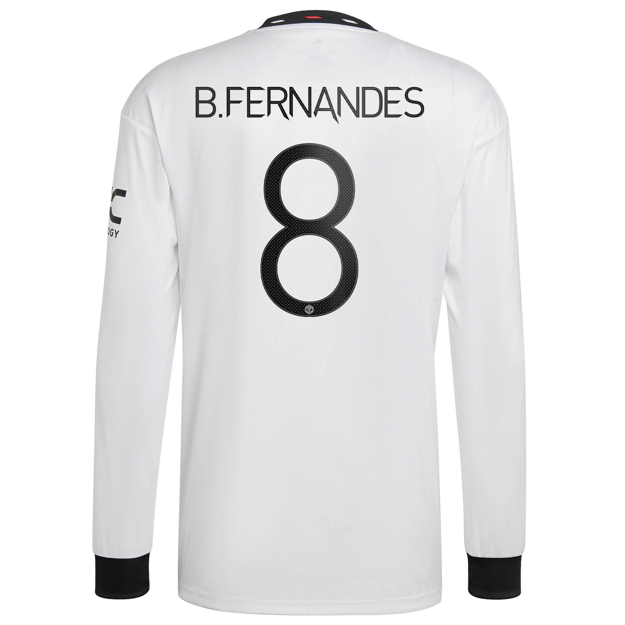 Manchester United Cup Away Shirt 2022-23 - Long Sleeve with B.Fernandes 8 printing