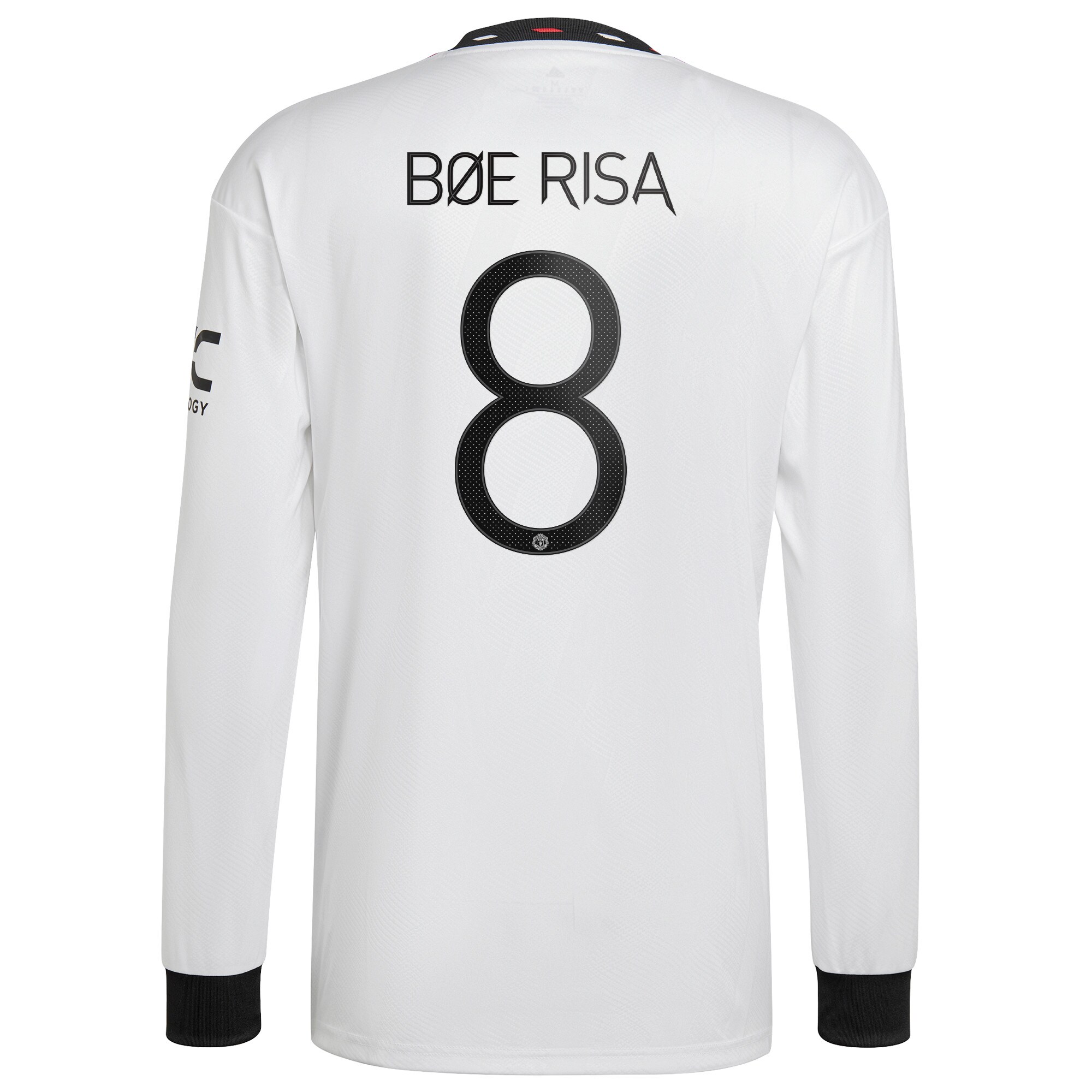 Manchester United Cup Away Shirt 2022-23 - Long Sleeve with Bøe Risa 8 printing