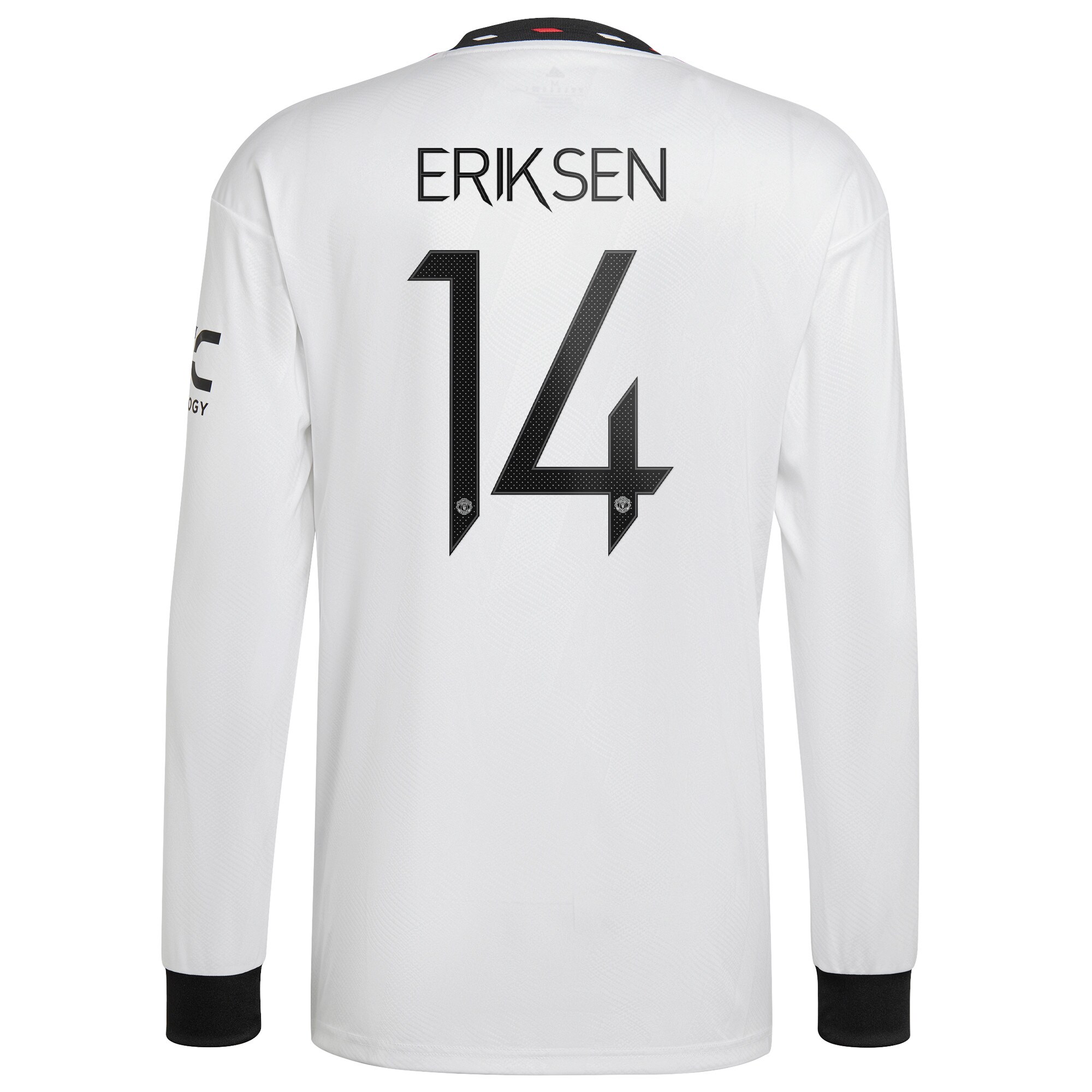 Manchester United Cup Away Shirt 2022-23 - Long Sleeve with Eriksen 14 printing