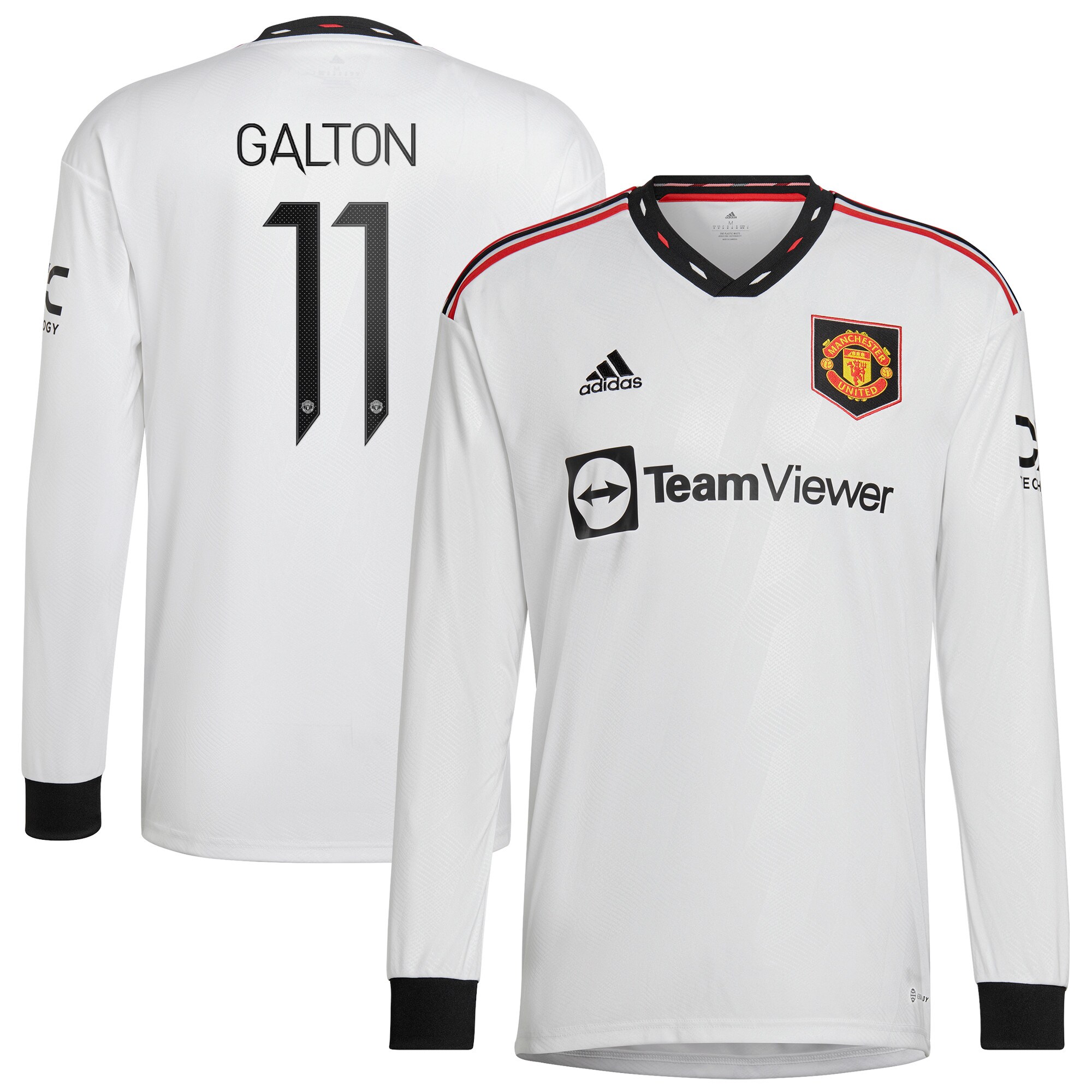 Manchester United Cup Away Shirt 2022-23 - Long Sleeve with Galton 11 printing