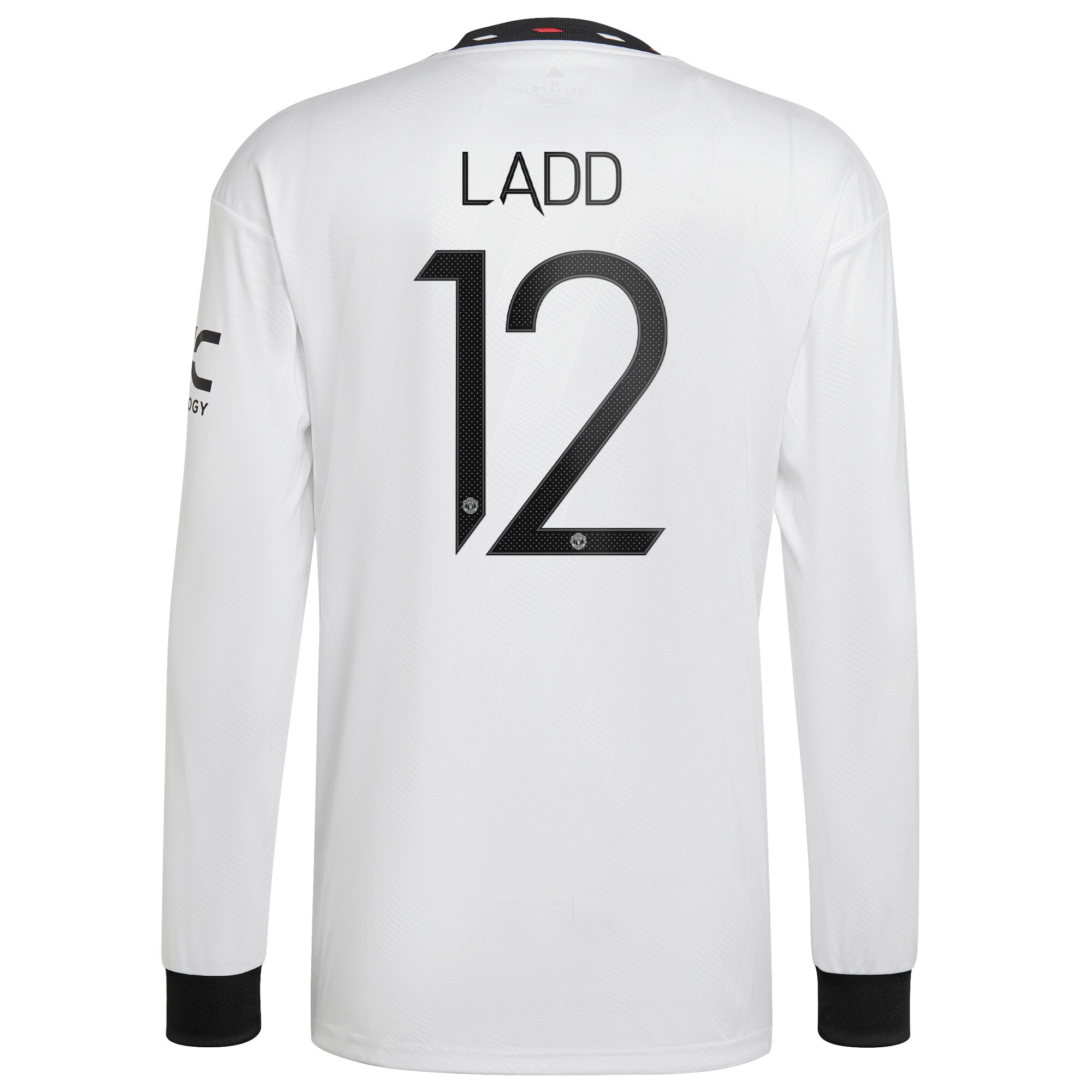 Manchester United Cup Away Shirt 2022-23 - Long Sleeve with Ladd 12 printing