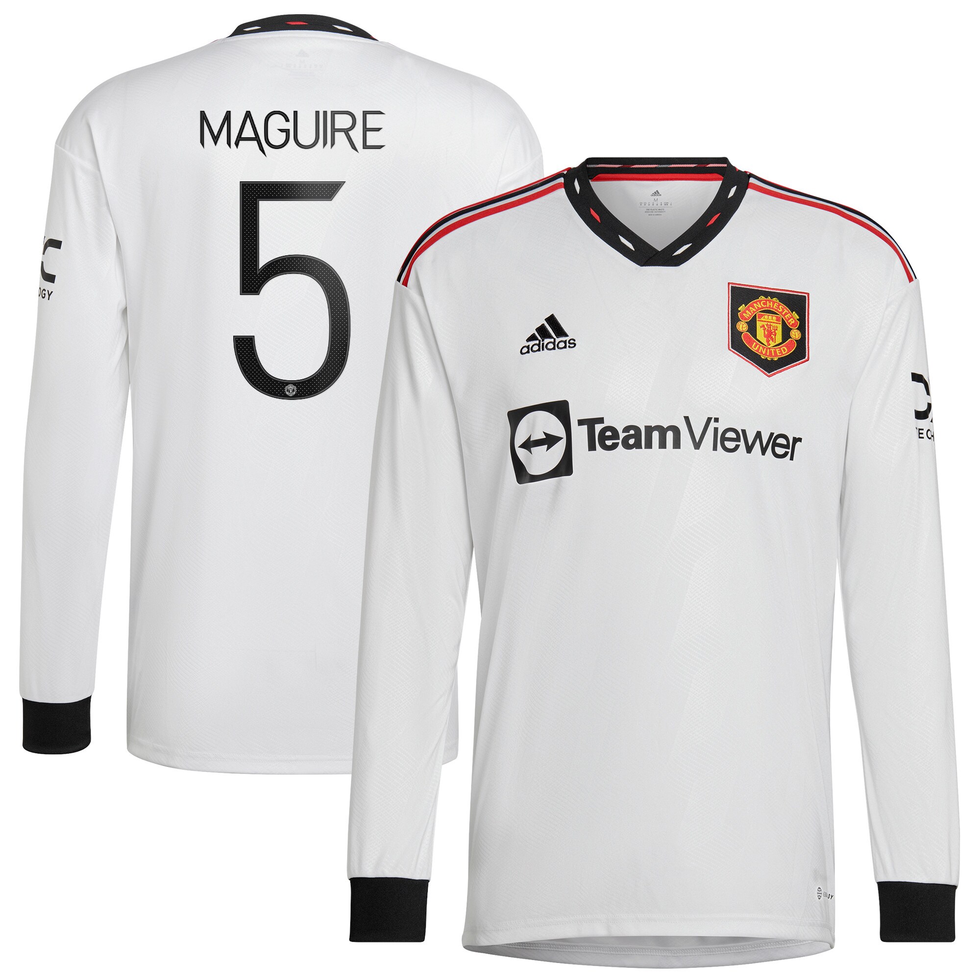Dhr Complex Automatisch Manchester United Cup Away Shirt 2022-23 - Long Sleeve with Maguire 5  printing