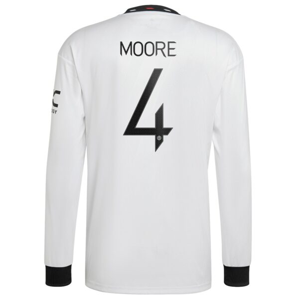 Manchester United Cup Away Shirt 2022-23 - Long Sleeve with Moore 4 printing
