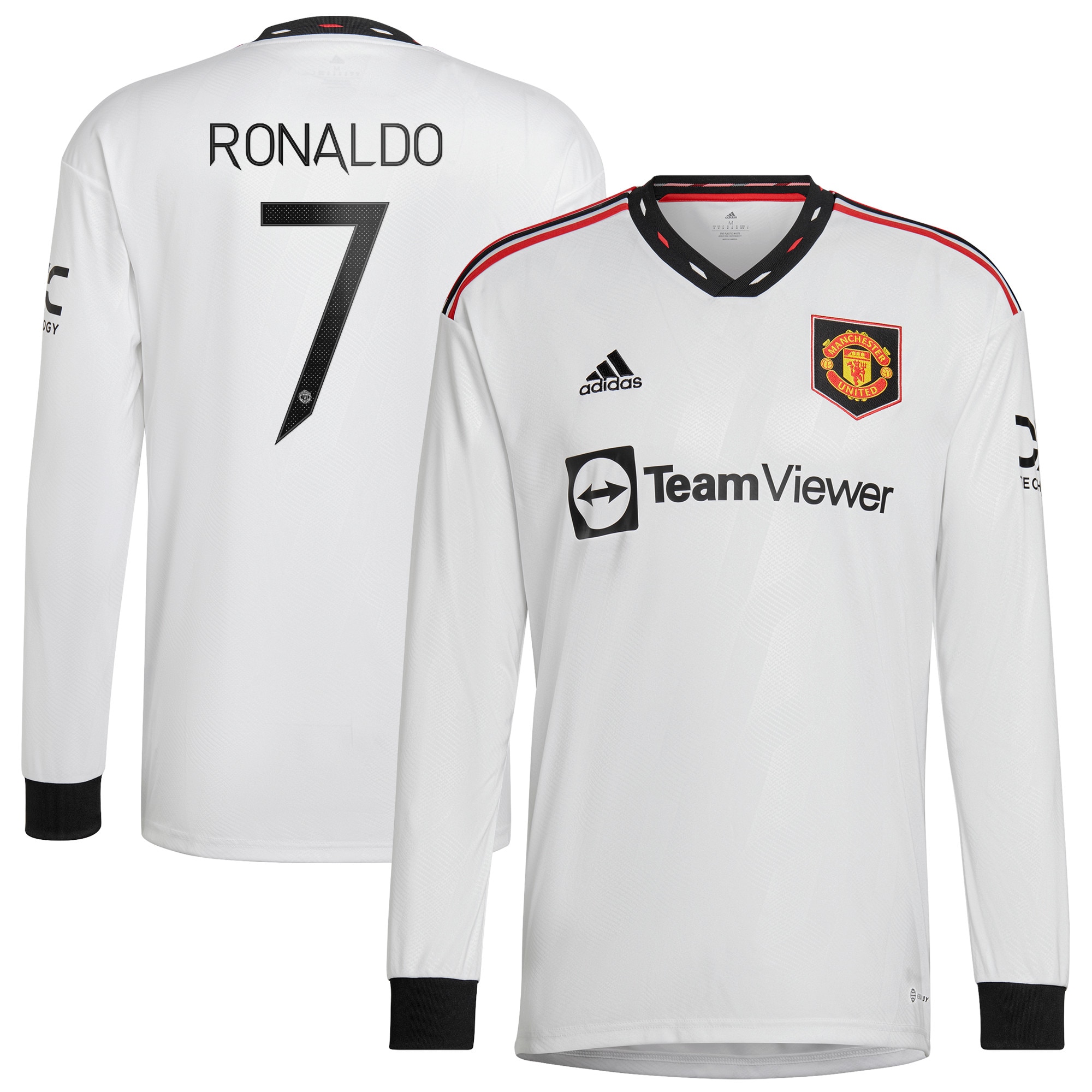 Manchester United Cup Away Shirt 2022-23 - Long Sleeve with Ronaldo 7 printing