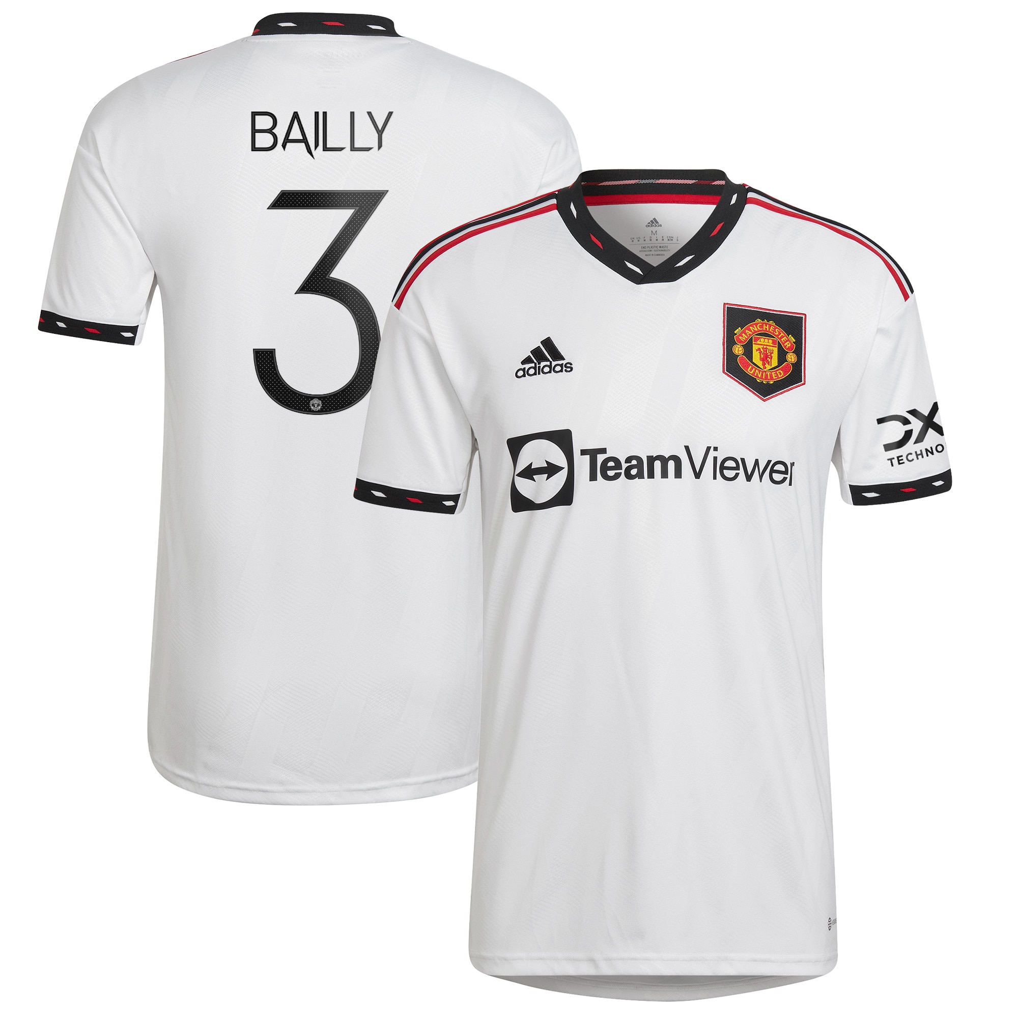 Manchester United Cup Away Shirt 2022-23 with Bailly 3 printing