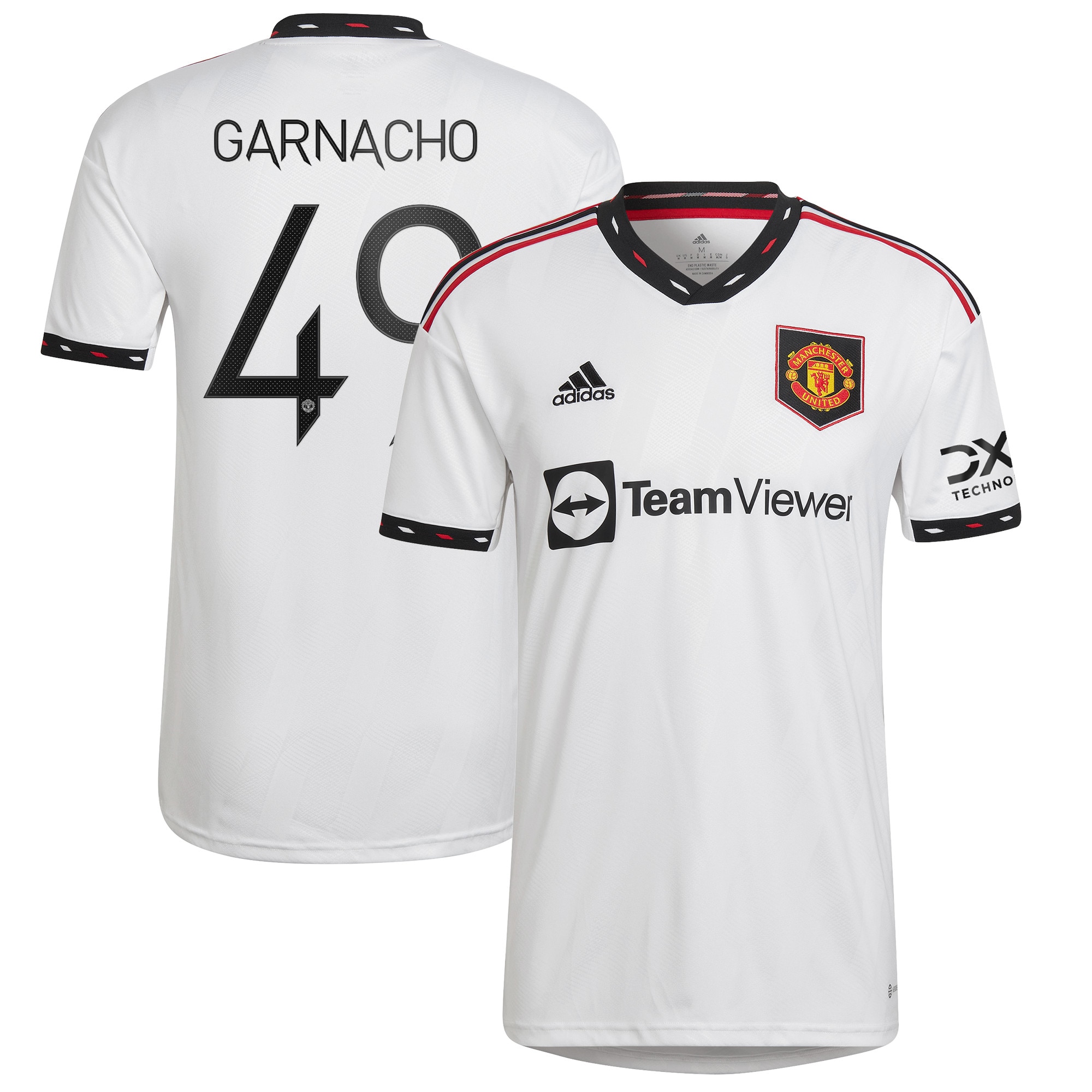 Manchester United Cup Away Shirt 2022-23 with Garnacho 49 printing