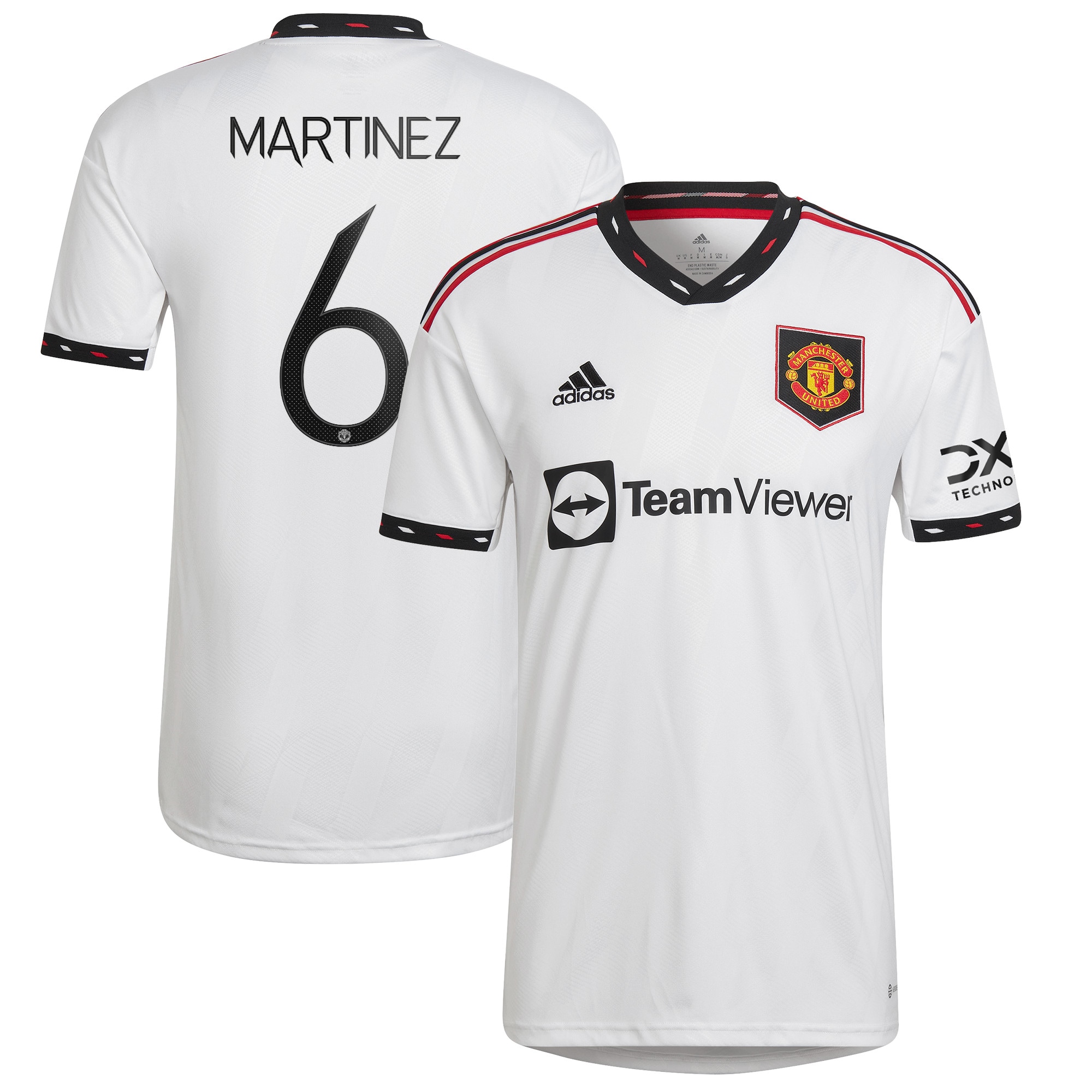 Manchester United Cup Away Shirt 2022-23 with Martinez 6 printing