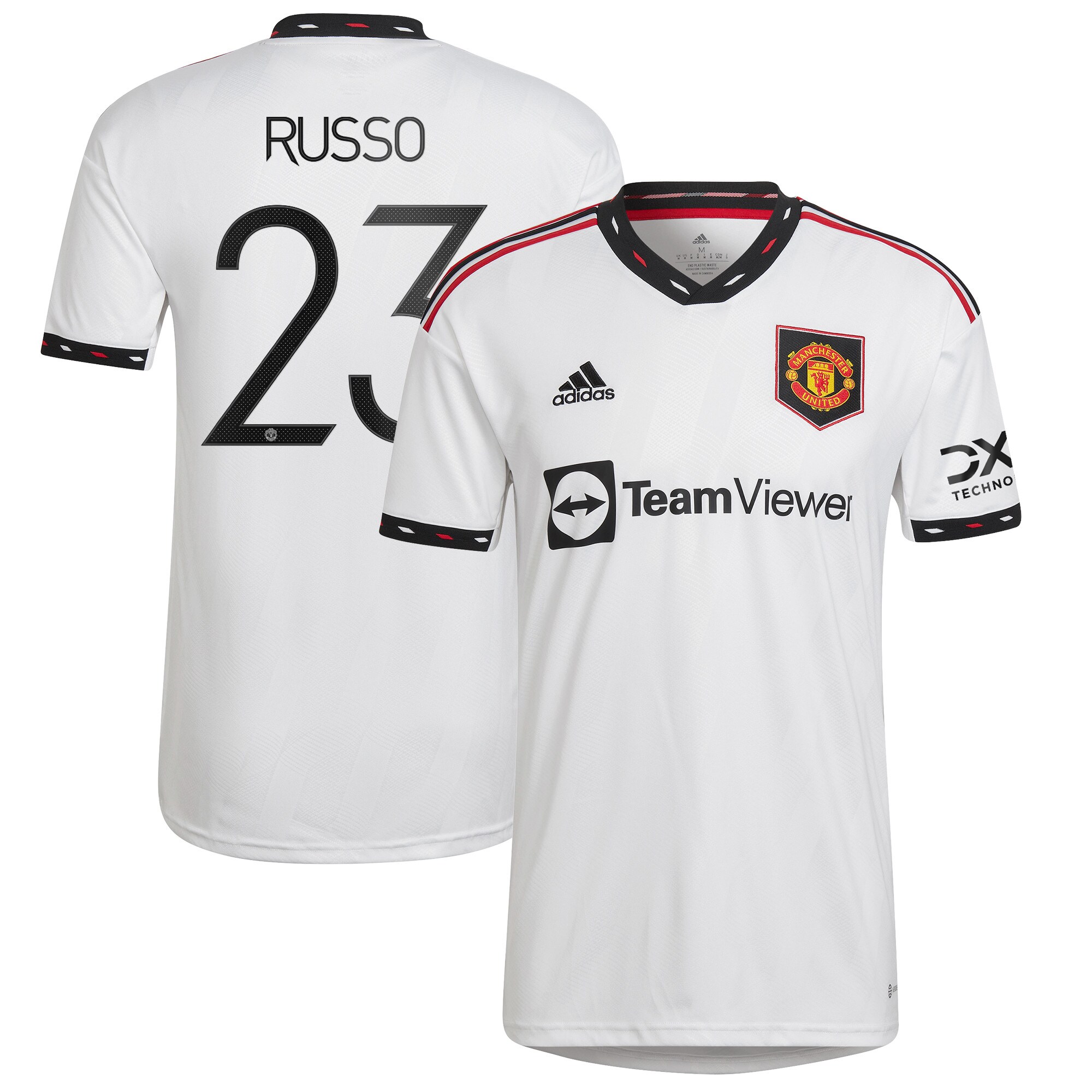 Manchester United Cup Away Shirt 2022-23 with Russo 23 printing