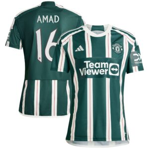 Manchester United Cup Away Shirt 2023-24 With Amad 16 Printing