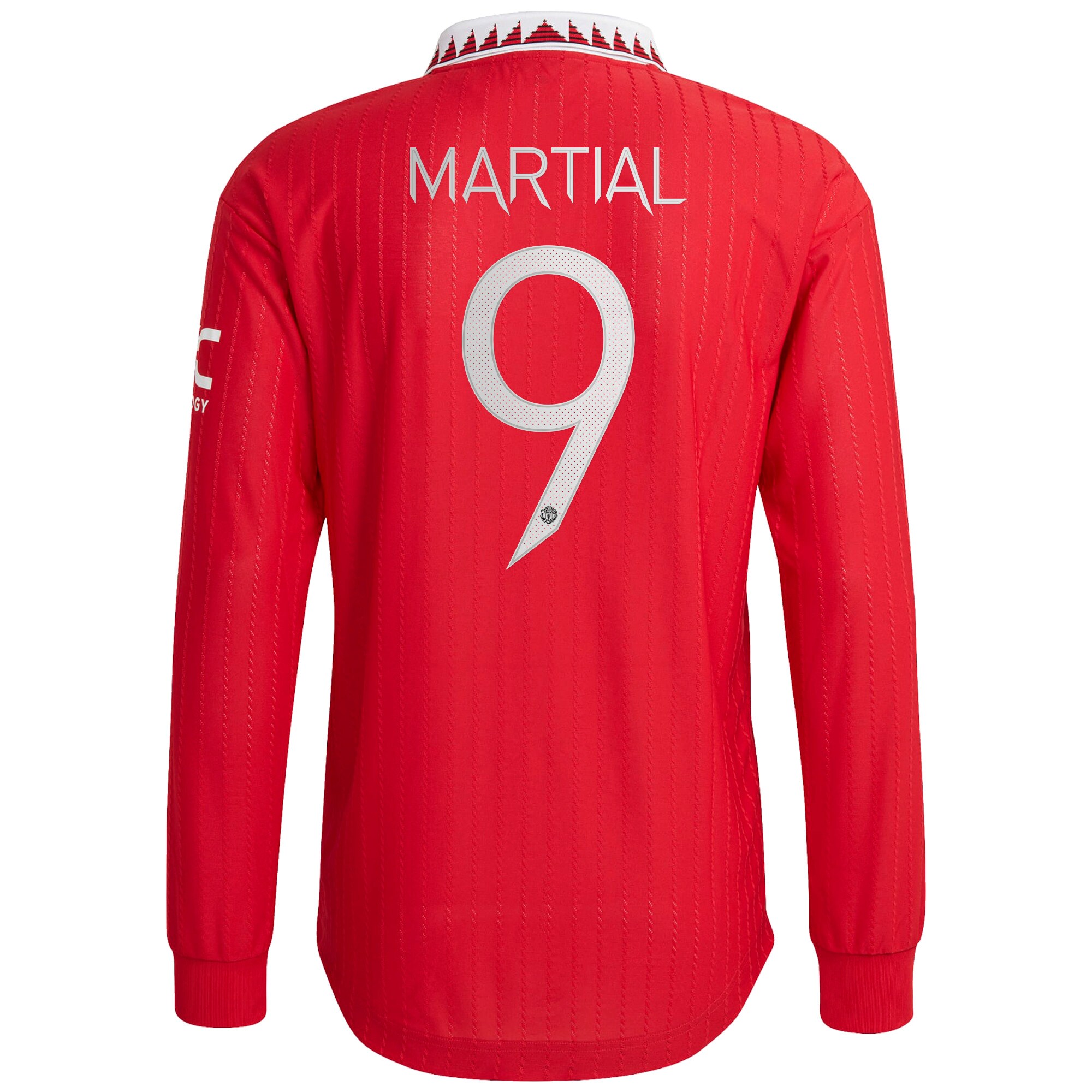 Manchester United Cup Home Authentic Shirt 2022-23 - Long Sleeve with Martial 9 printing