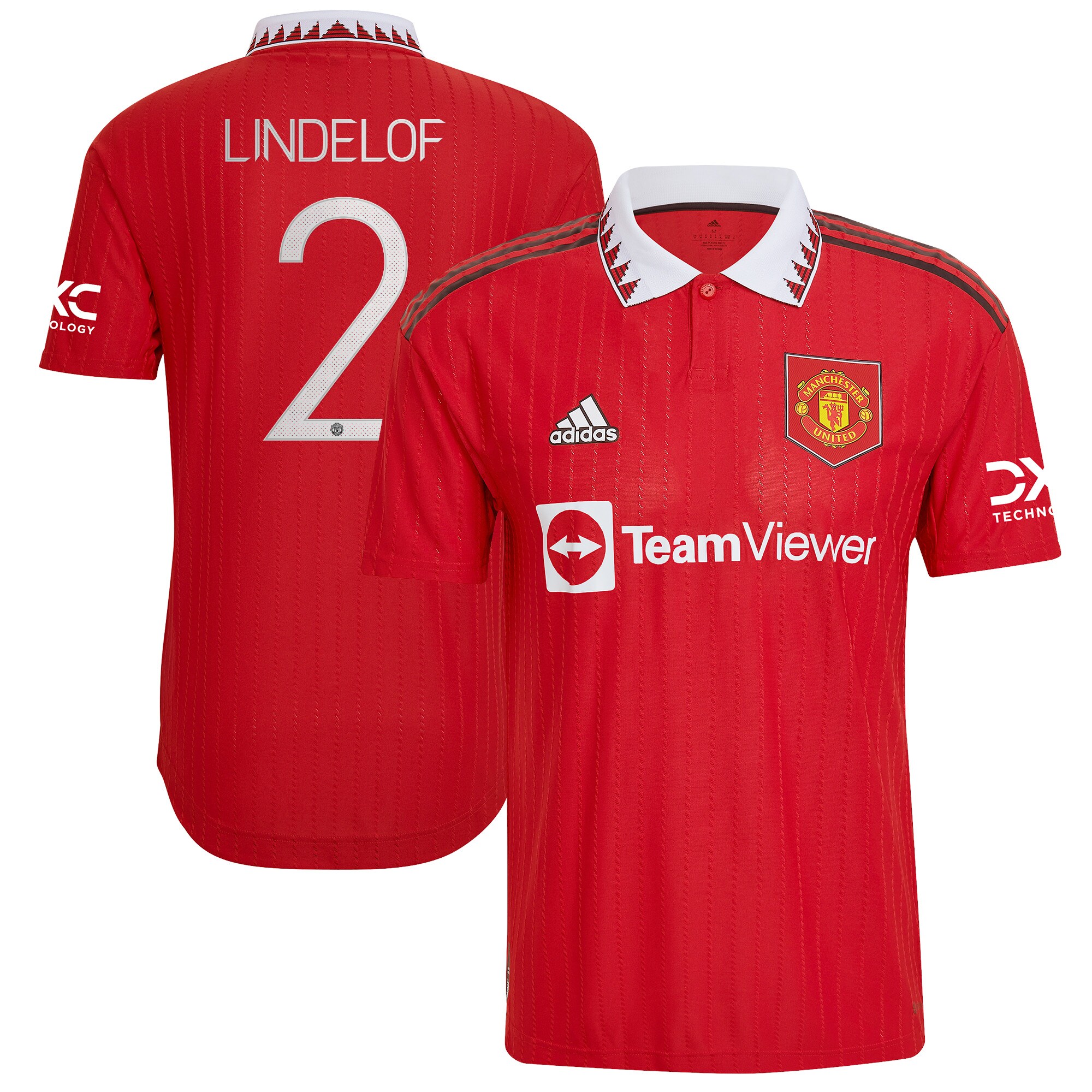 Manchester United Cup Home Authentic Shirt 2022-23 with Lindelof 2 printing