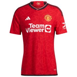 Manchester United Cup Home Authentic Shirt 2023-24 with Casemiro 18 printing