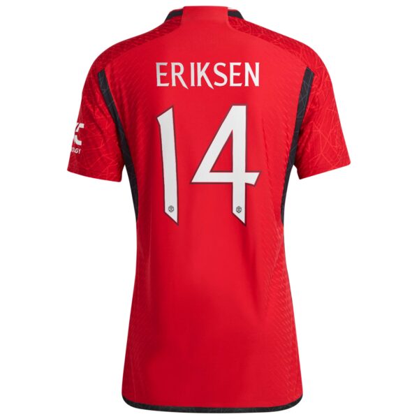 Manchester United Cup Home Authentic Shirt 2023-24 with Eriksen 14 printing