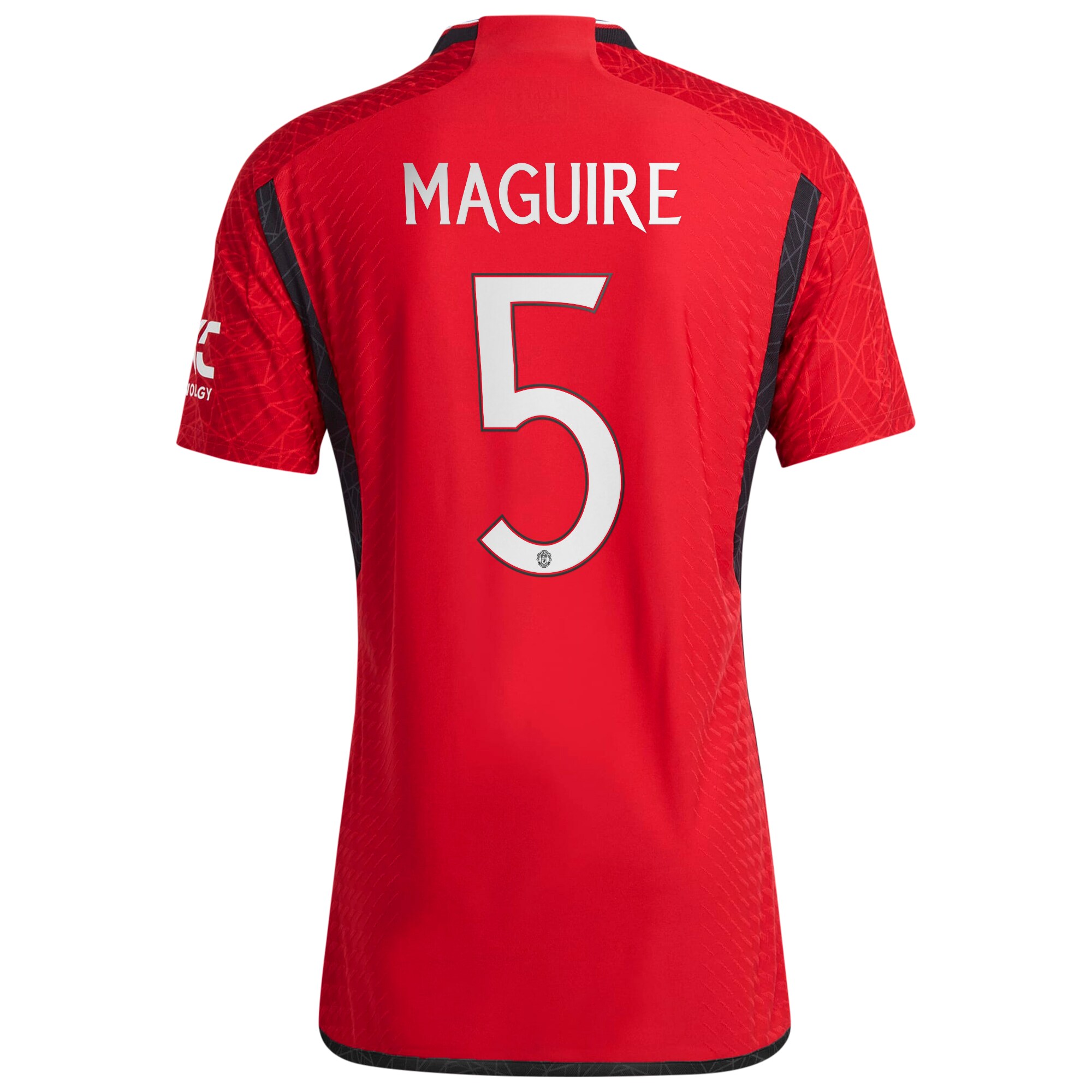 Manchester United Cup Home Authentic Shirt 2023-24 with Maguire 5 printing