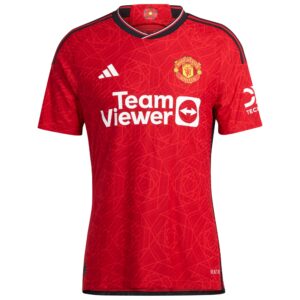 Manchester United Cup Home Authentic Shirt 2023-24 with Shaw 23 printing