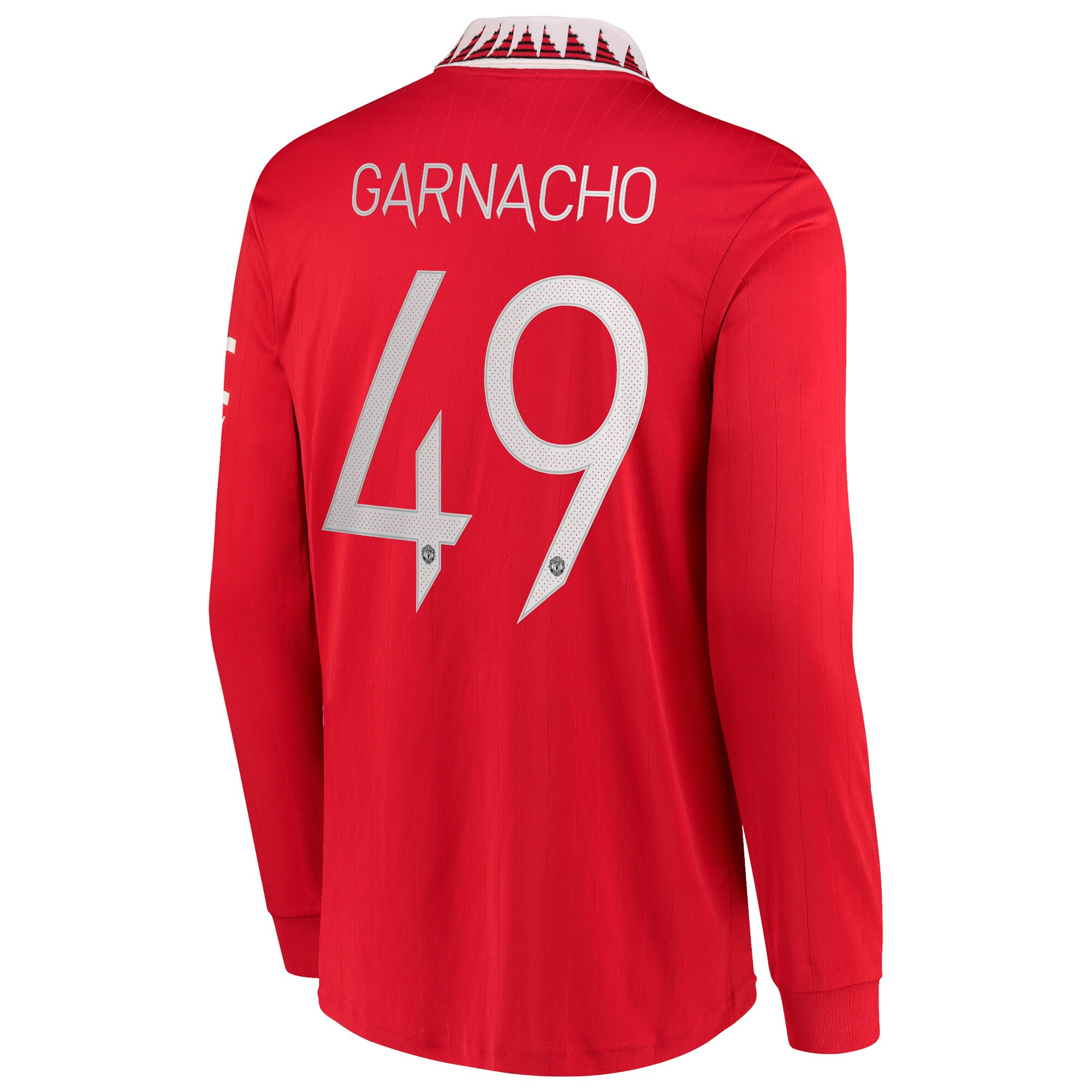 Manchester United Cup Home Shirt 2022-23 - Long Sleeve with Garnacho 49 printing