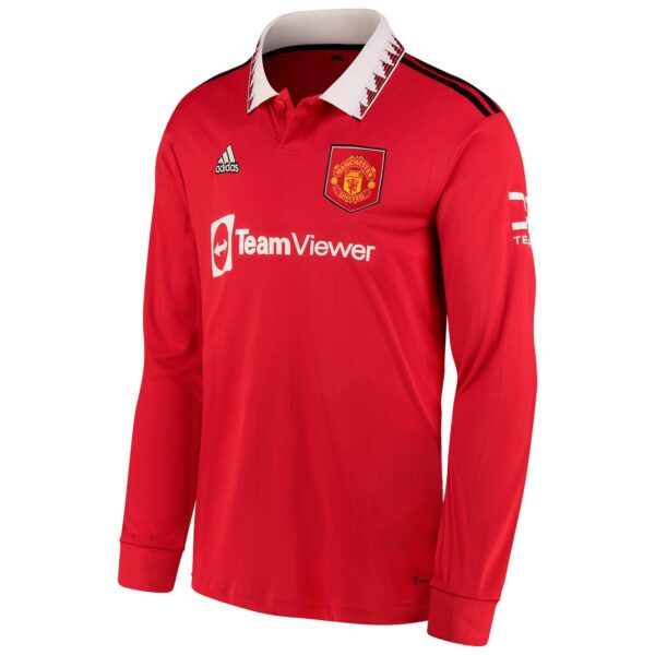 Manchester United Cup Home Shirt 2022-23 - Long Sleeve with Groenen 14 printing