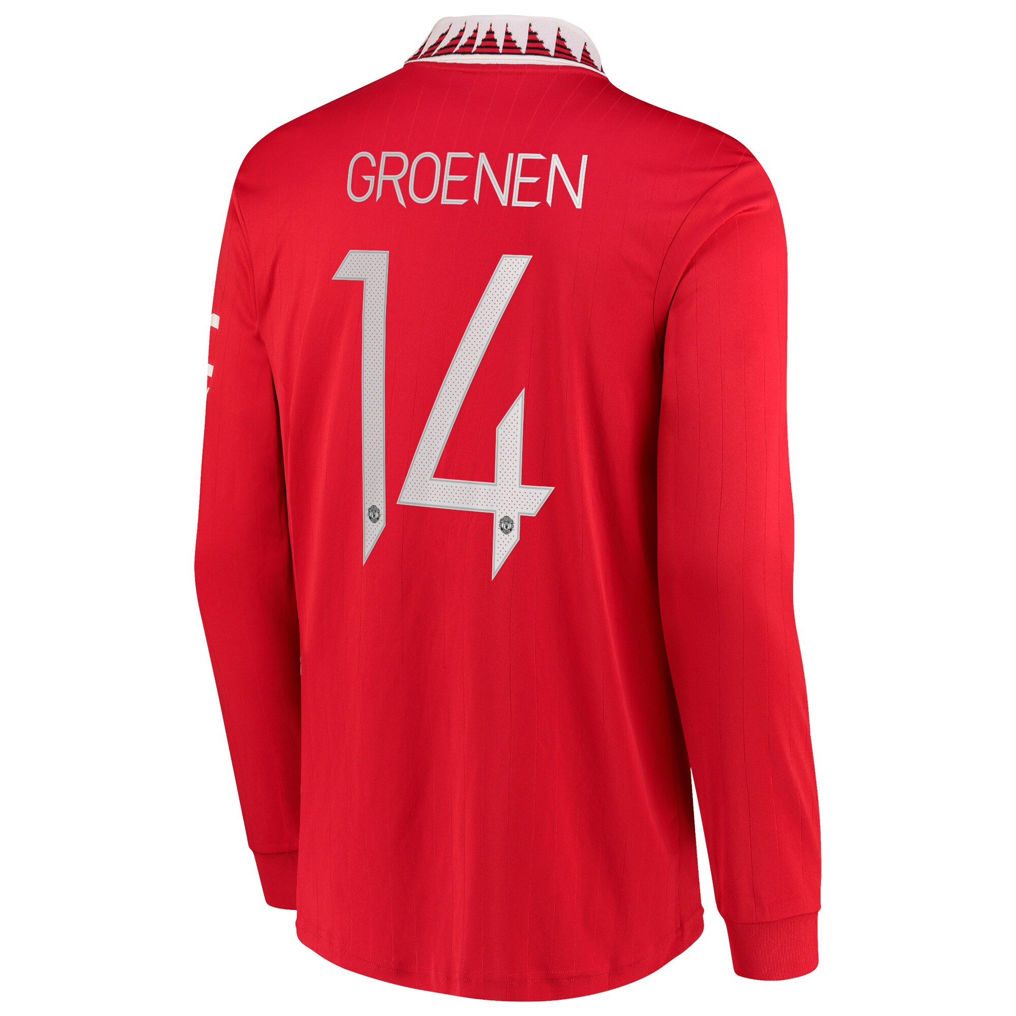 Manchester United Cup Home Shirt 2022-23 - Long Sleeve with Groenen 14 printing