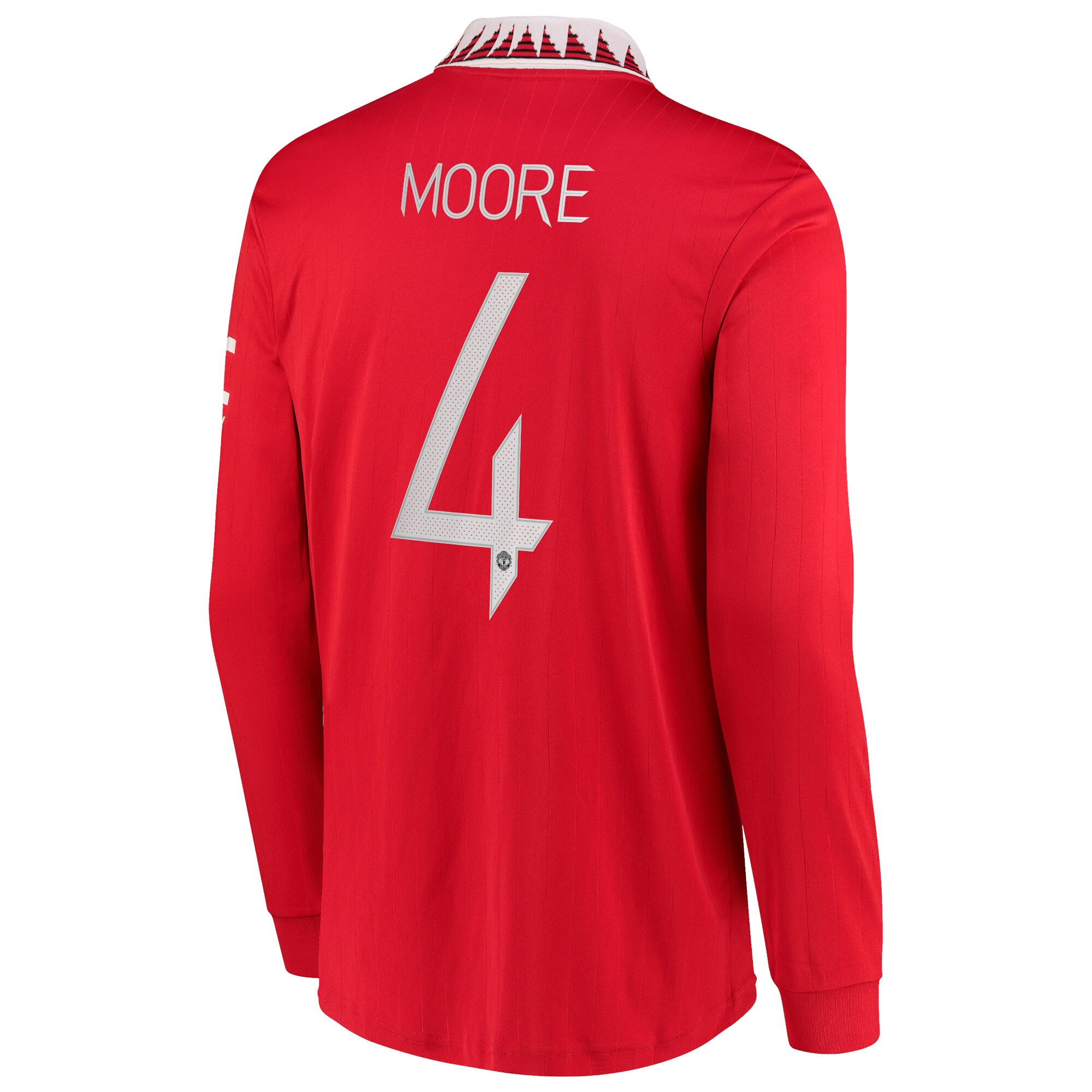 Manchester United Cup Home Shirt 2022-23 - Long Sleeve with Moore 4 printing