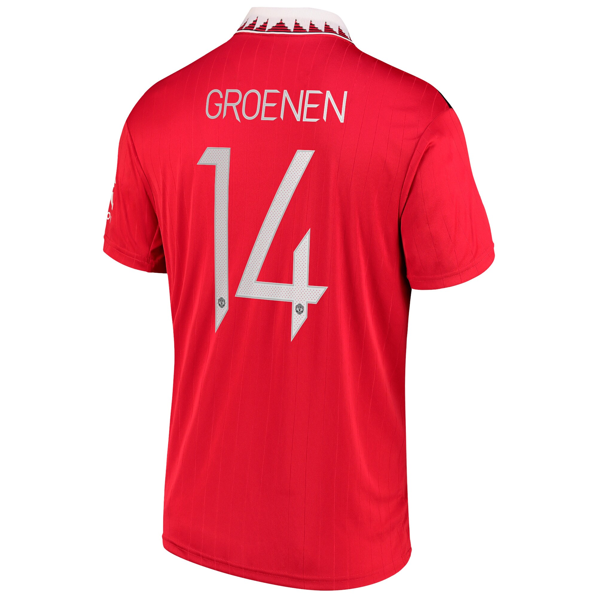Manchester United Cup Home Shirt 2022-23 with Groenen 14 printing