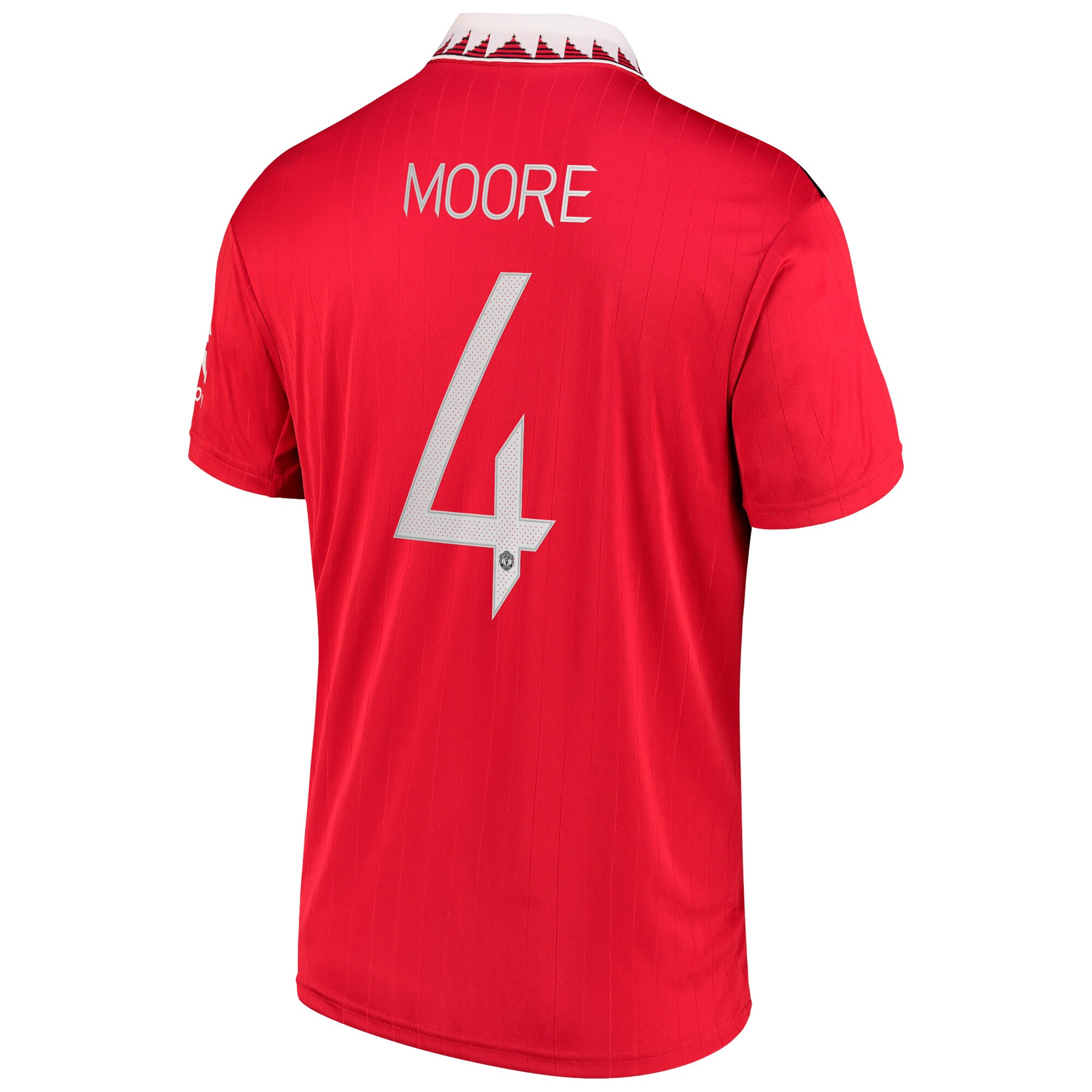 Manchester United Cup Home Shirt 2022-23 with Moore 4 printing