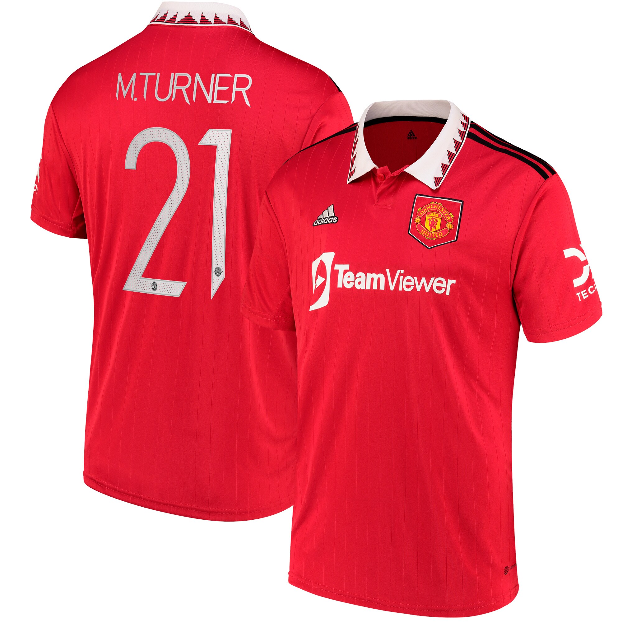 Manchester United Cup Home Shirt 2022-23 with M.Turner 21 printing