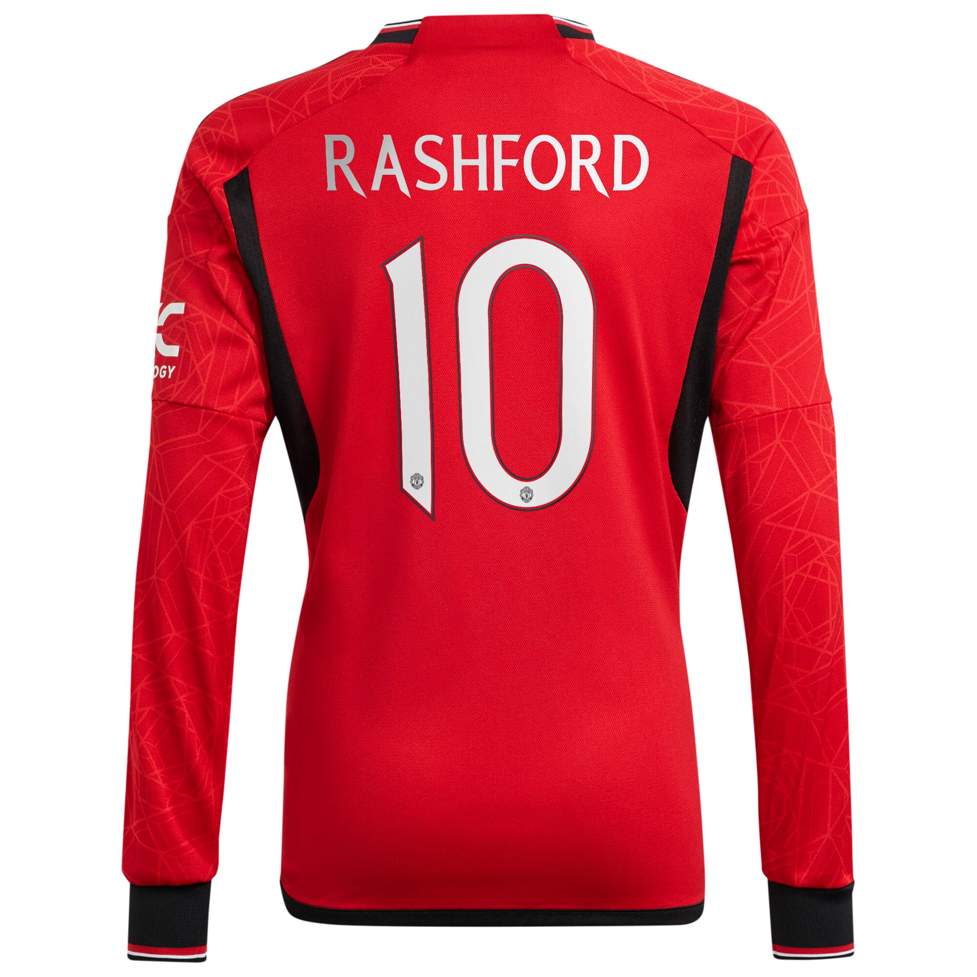 Manchester United Cup Home Shirt 2023-24 Long Sleeve with Rashford 10 printing