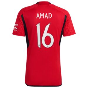 Manchester United Cup Home Shirt 2023-24 with Amad 16 printing