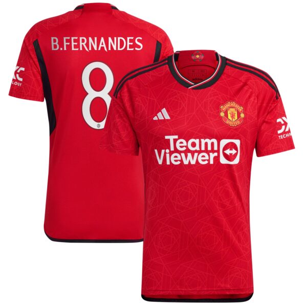 Manchester United Cup Home Shirt 2023-24 with B.Fernandes 8 printing