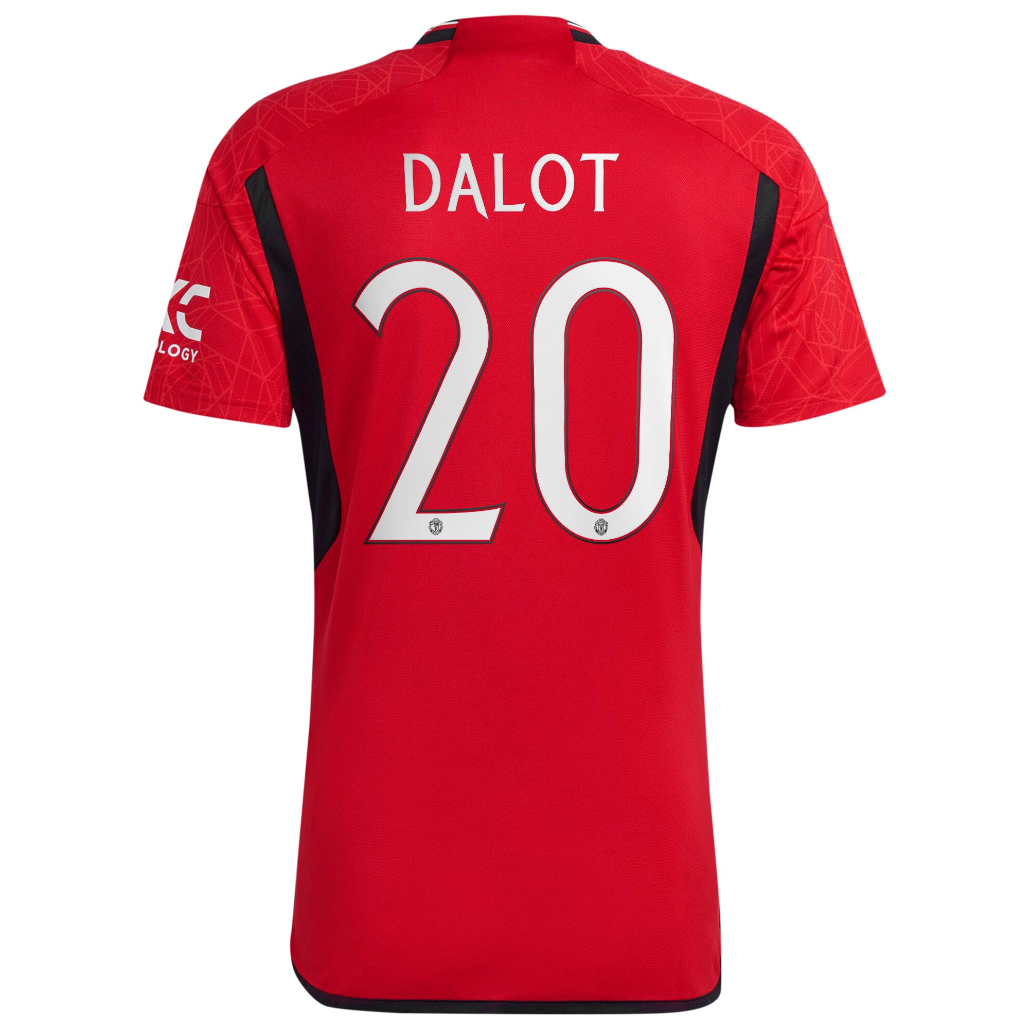 Manchester United Cup Home Shirt 2023-24 with Dalot 20 printing