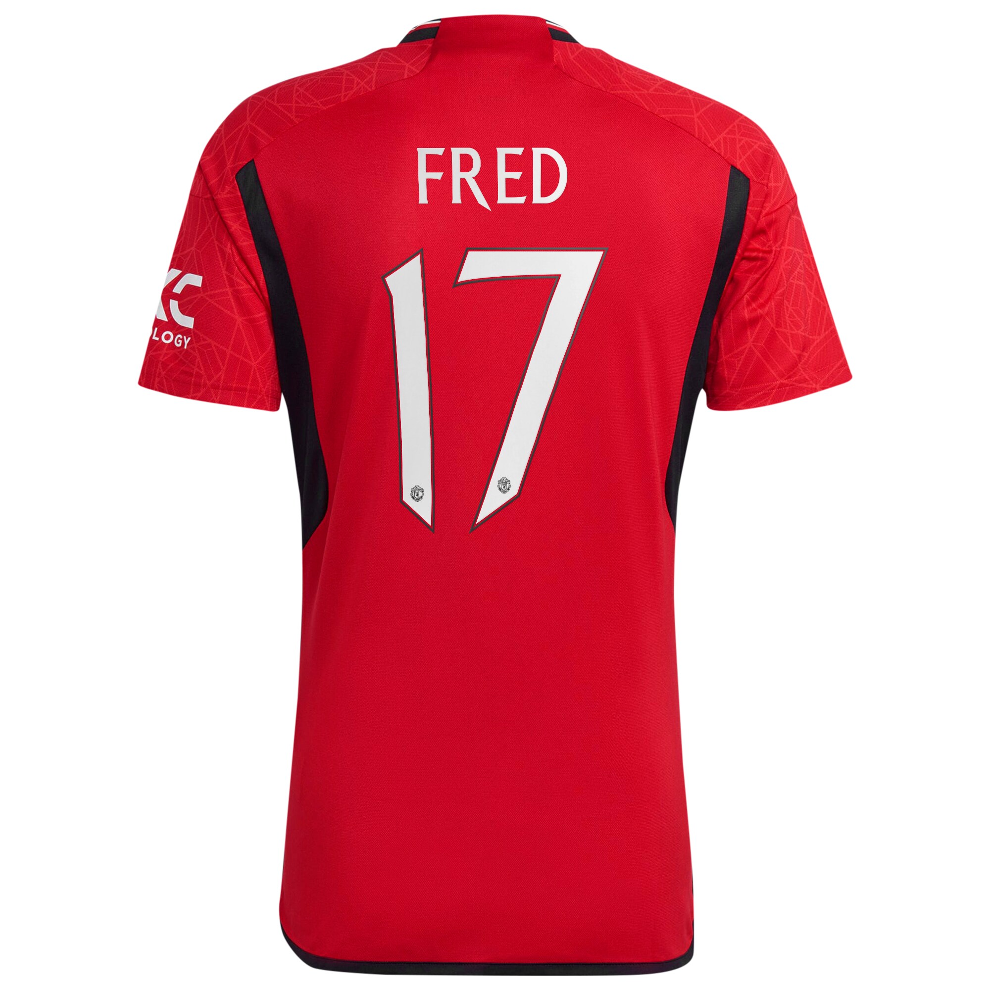 Manchester United Cup Home Shirt 2023-24 with Fred 17 printing