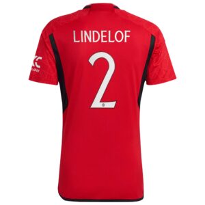Manchester United Cup Home Shirt 2023-24 with Lindelof 2 printing