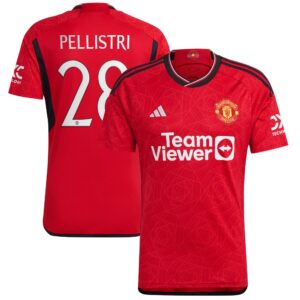 Manchester United Cup Home Shirt 2023-24 with Pellistri 28 printing