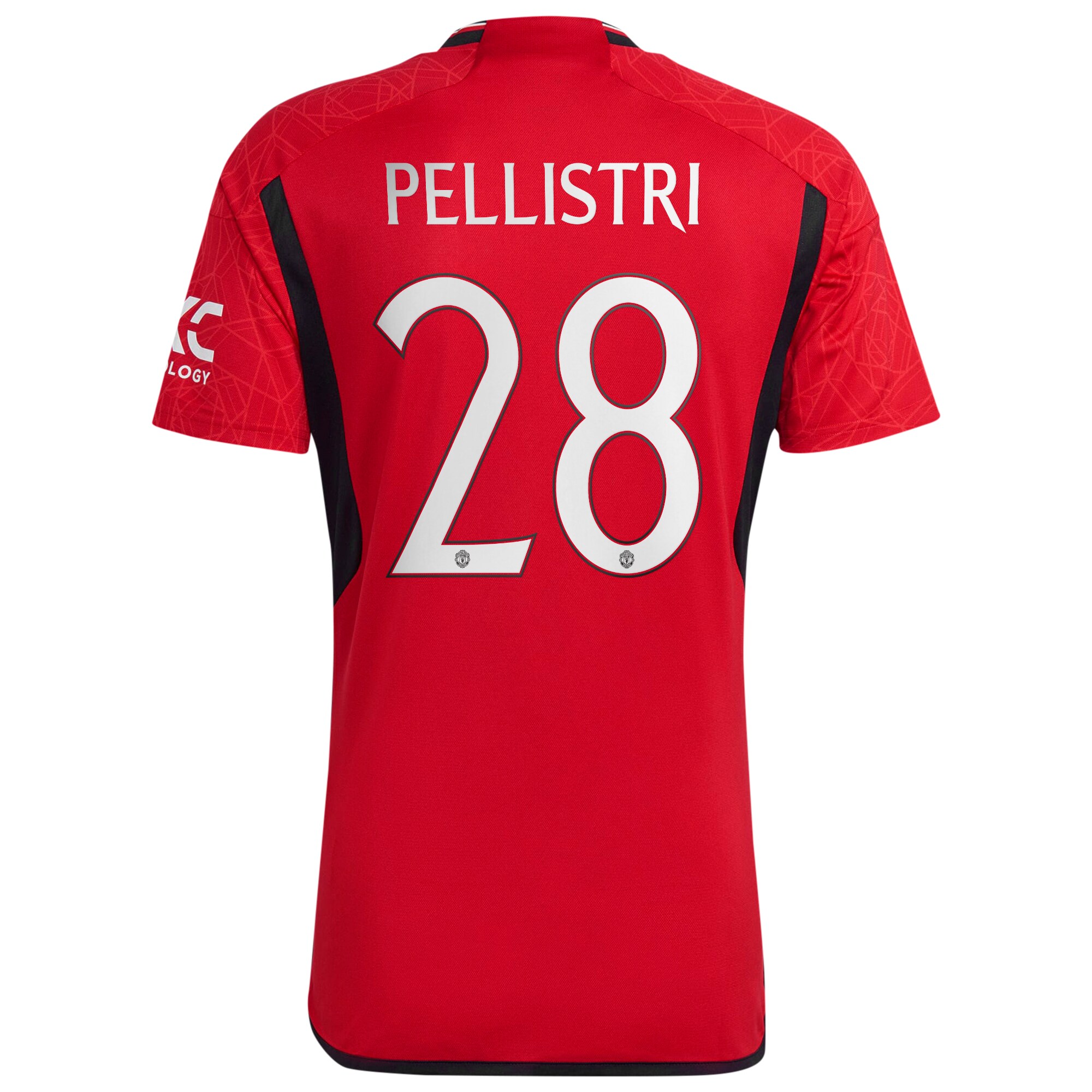 Manchester United Cup Home Shirt 2023-24 with Pellistri 28 printing