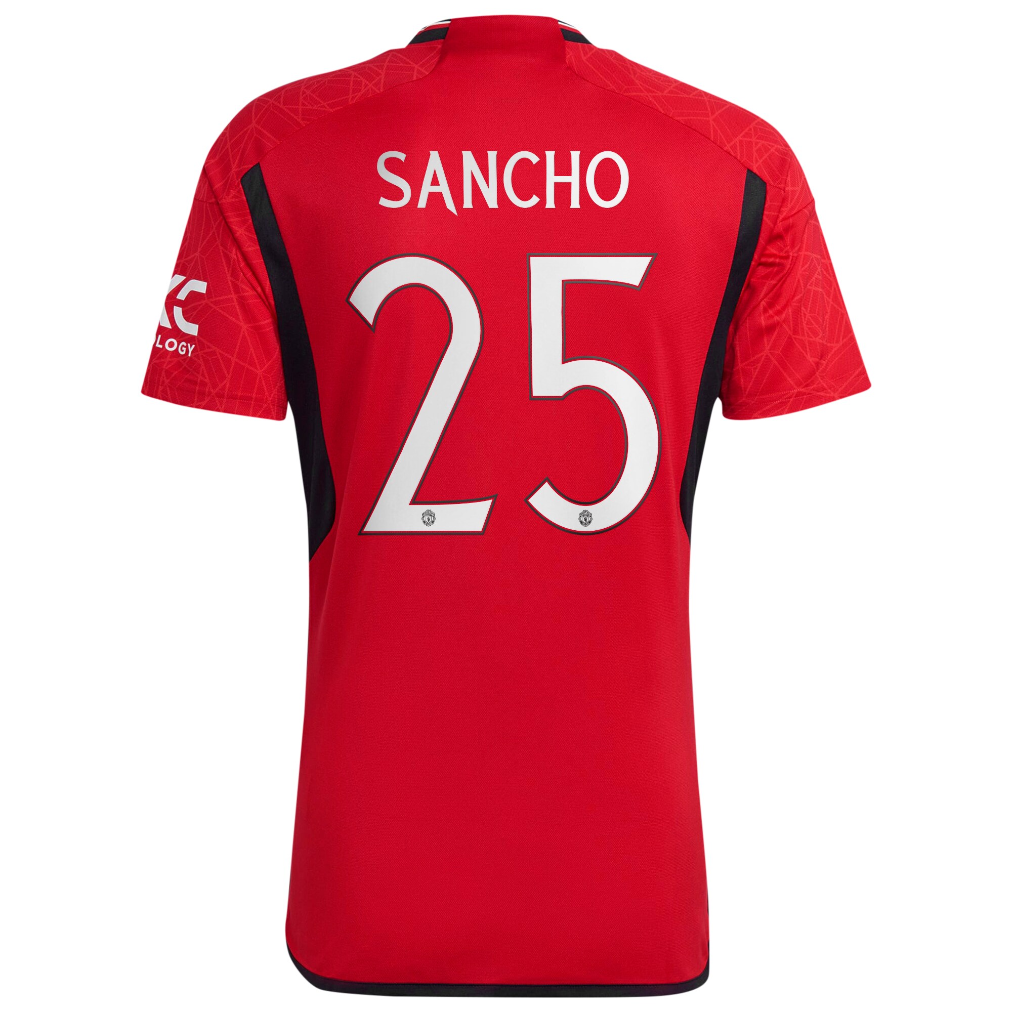 Manchester United Cup Home Shirt 2023-24 with Sancho 25 printing