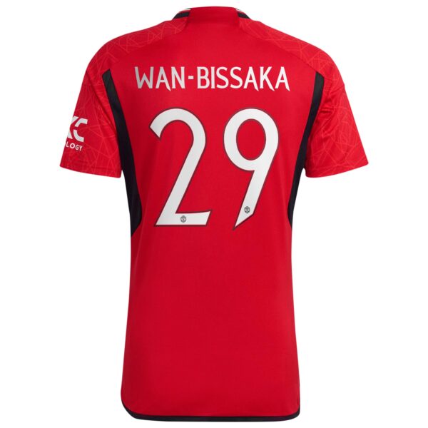 Manchester United Cup Home Shirt 2023-24 with Wan-Bissaka 29 printing
