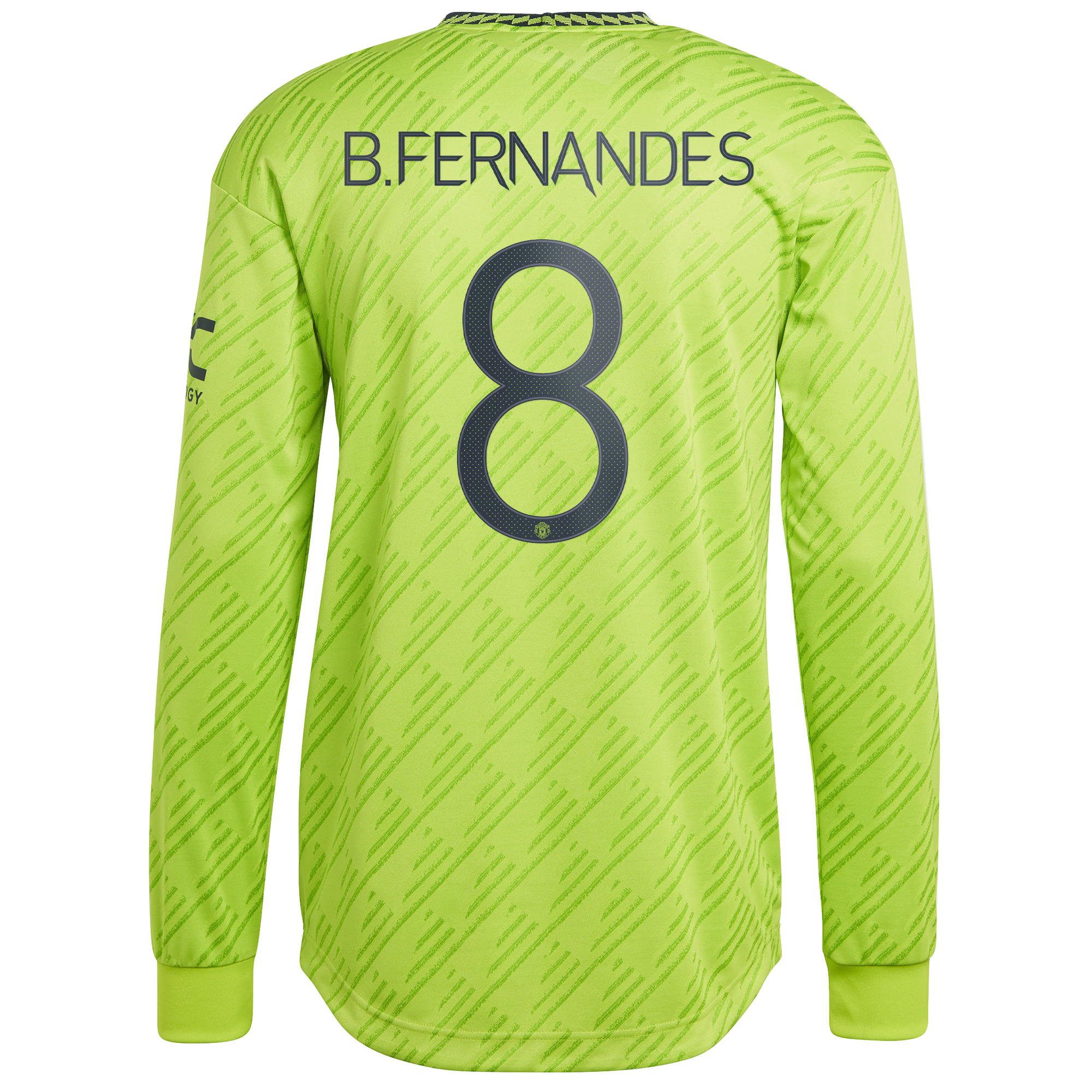 Manchester United Cup Third Authentic Shirt 2022-23 - Long Sleeve with B.Fernandes 8 printing
