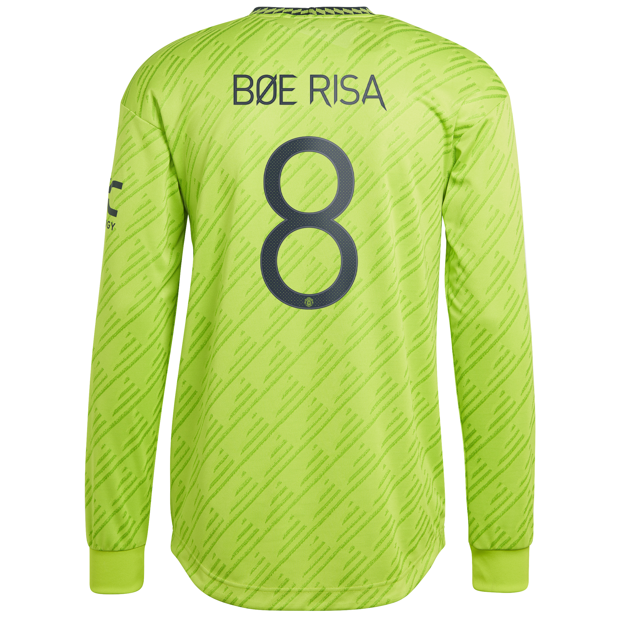 Manchester United Cup Third Authentic Shirt 2022-23 - Long Sleeve with Bøe Risa 8 printing
