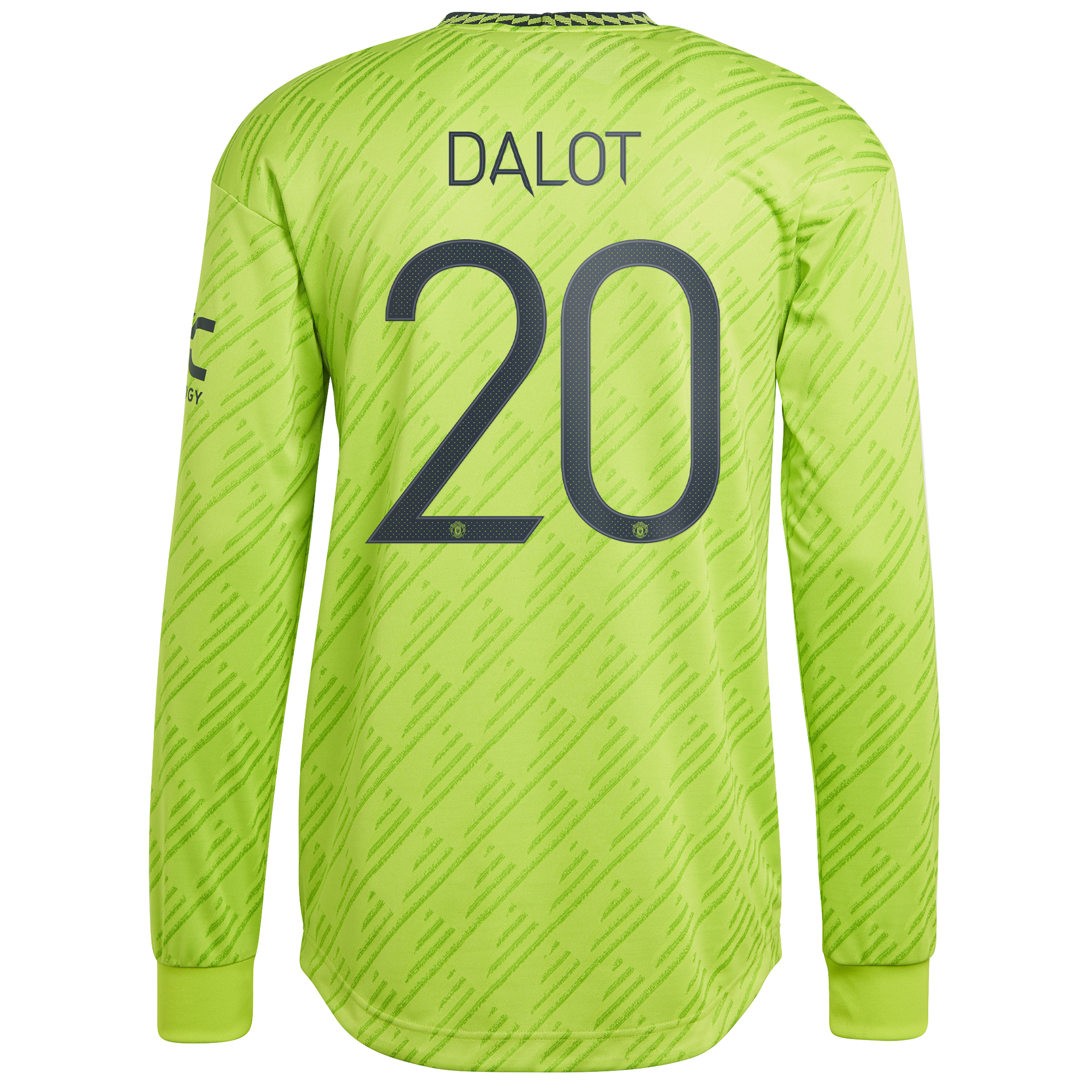Manchester United Cup Third Authentic Shirt 2022-23 - Long Sleeve with Dalot 20 printing