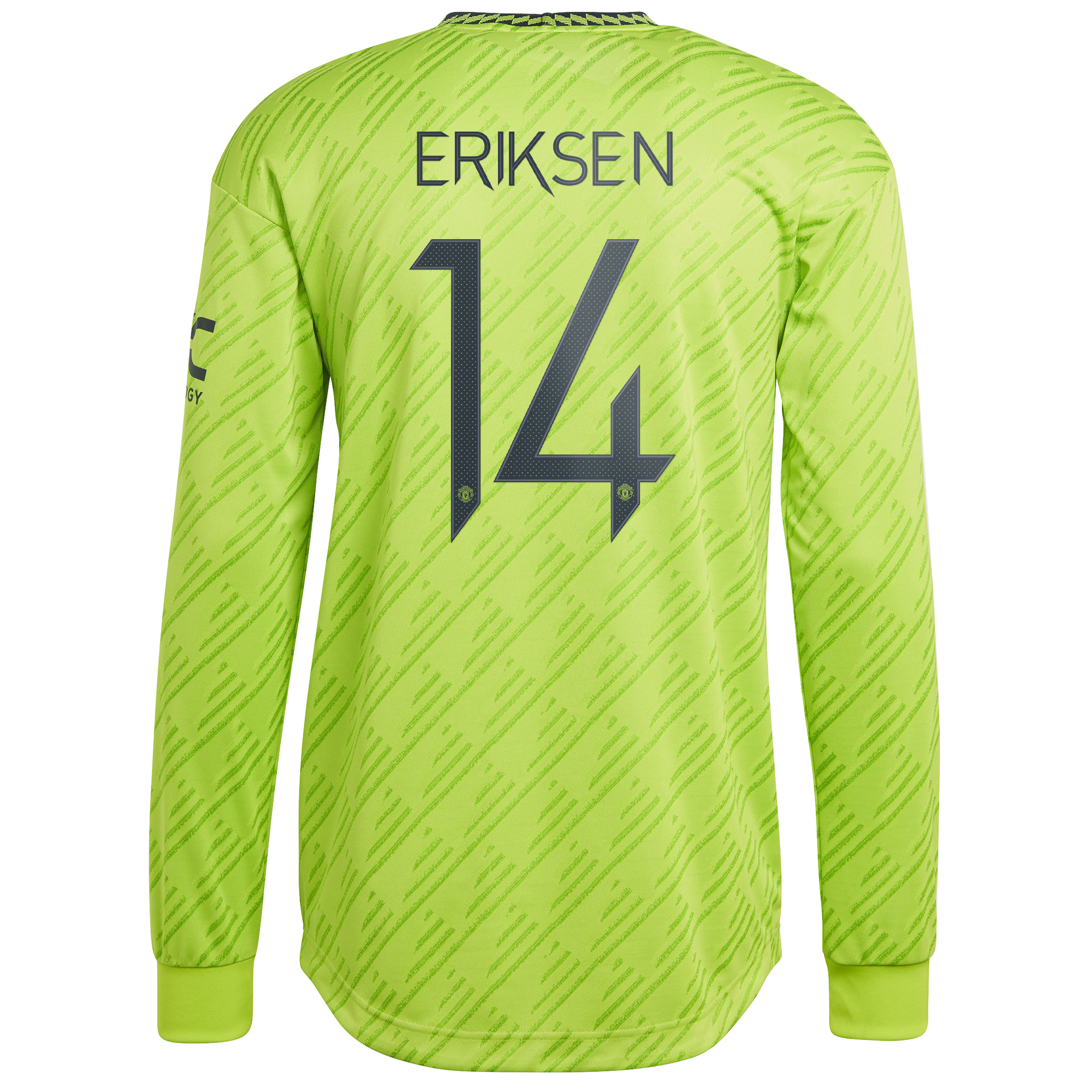 Adidas Manchester United Cup Third Authentic Shirt 2022-23 - Long Sleeve with Eriksen 14 Printing