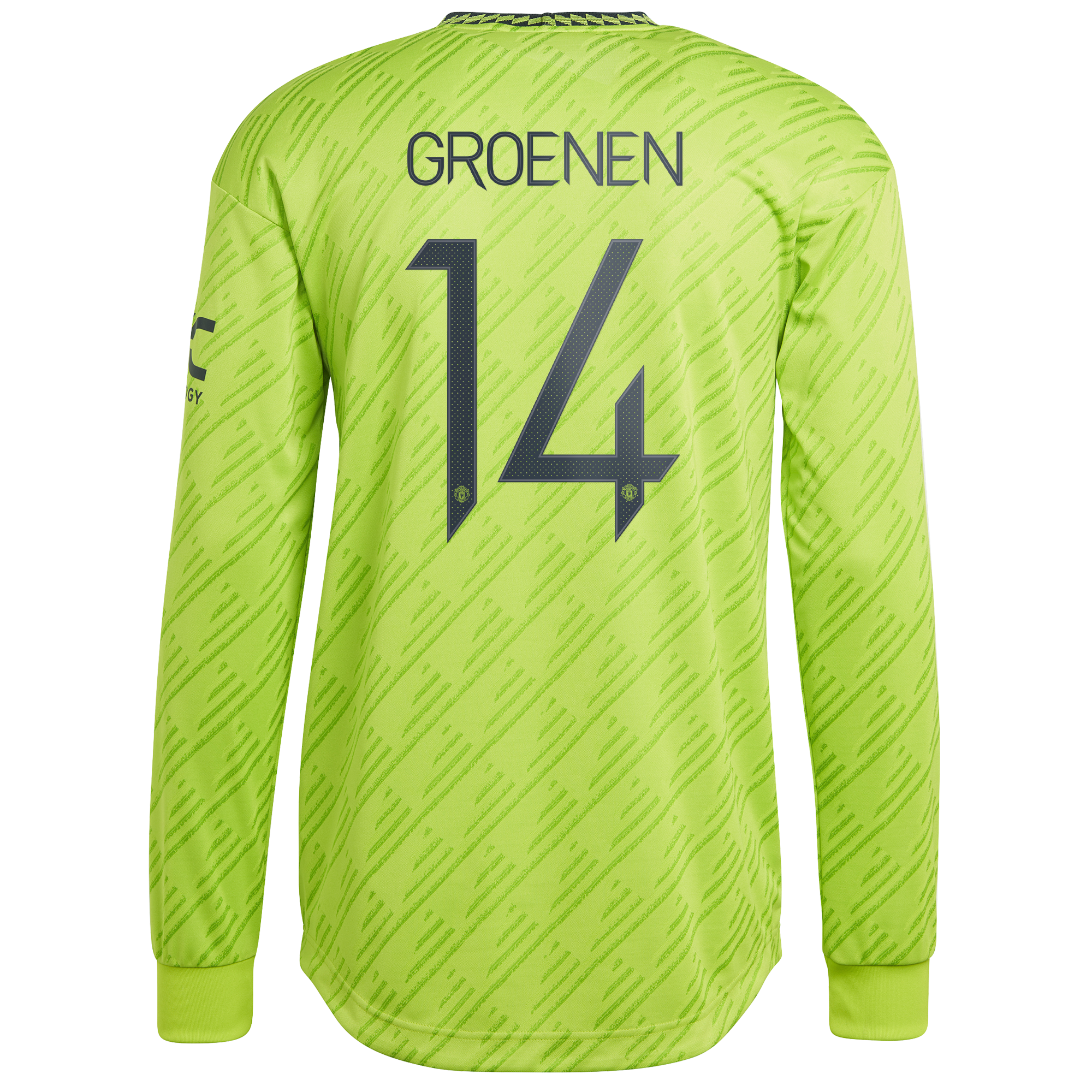 Adidas Manchester United Cup Third Authentic Shirt 2022-23 - Long Sleeve with Groenen 14 Printing