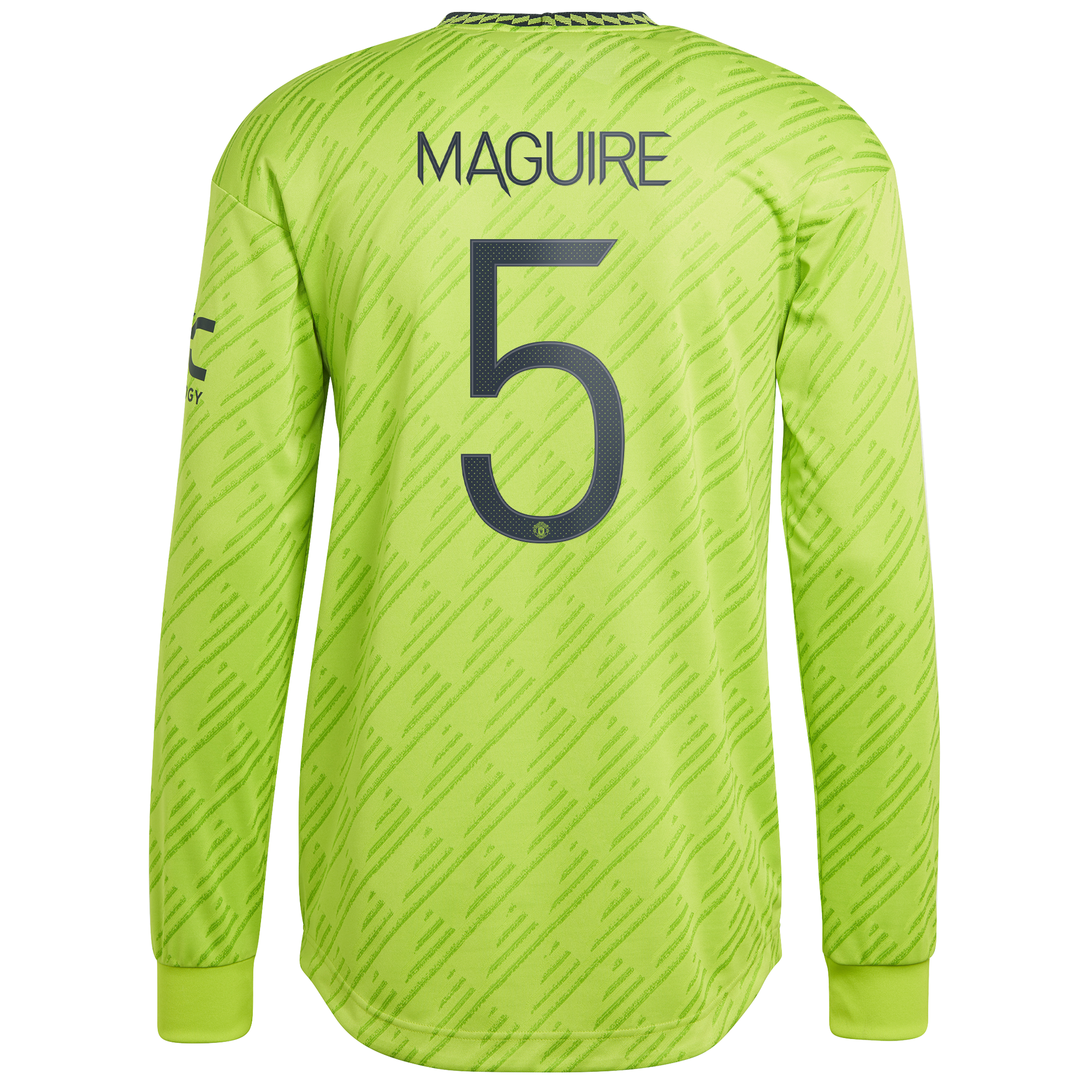 Manchester United Cup Third Authentic Shirt 2022-23 - Long Sleeve with Maguire 5 printing