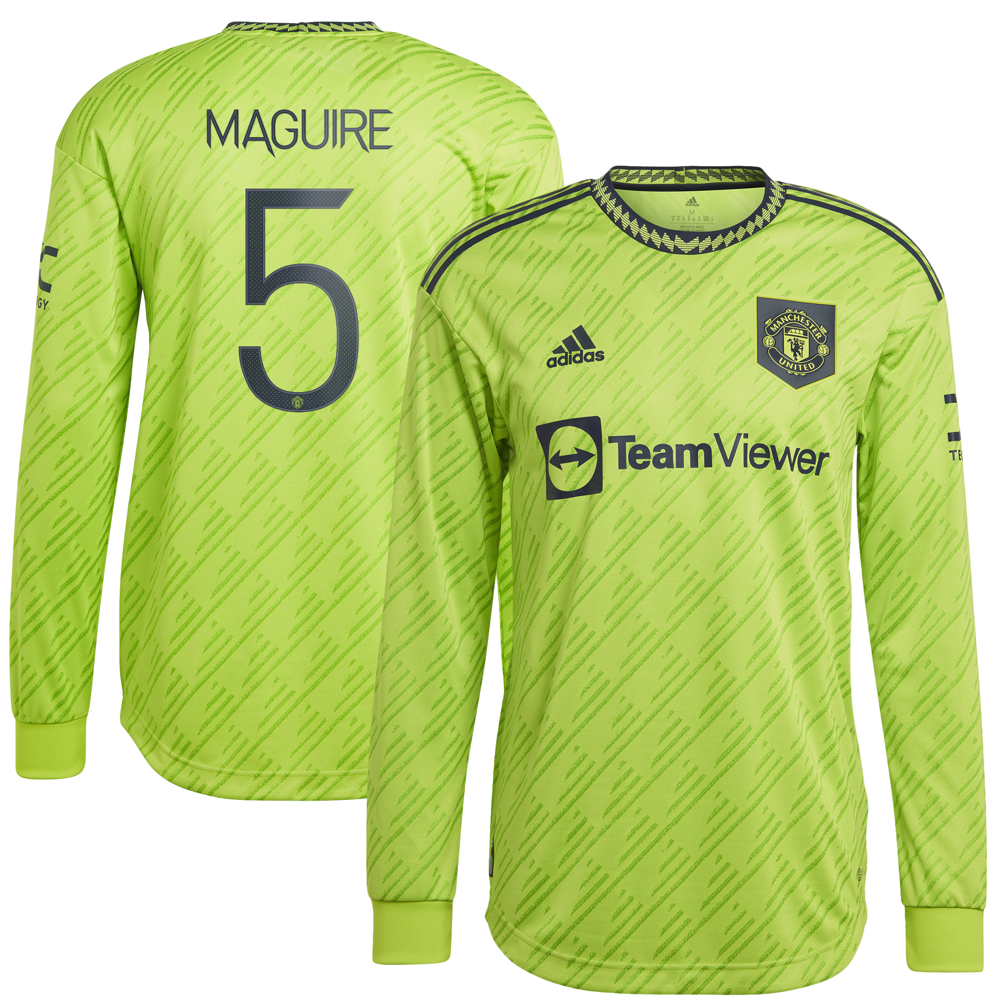 Manchester United Cup Third Authentic Shirt 2022-23 - Long Sleeve with Maguire 5 printing