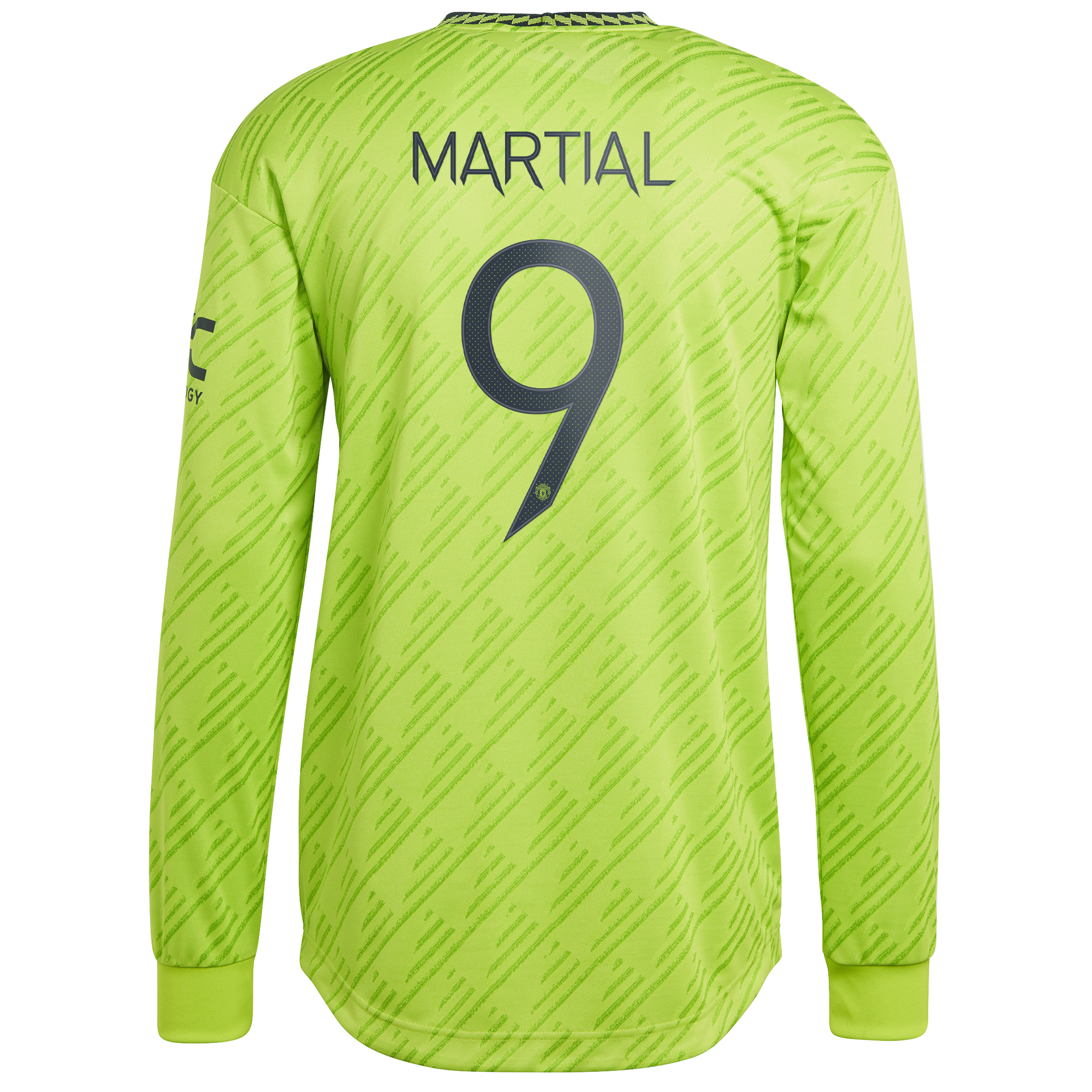Manchester United Cup Third Authentic Shirt 2022-23 - Long Sleeve with Martial 9 printing